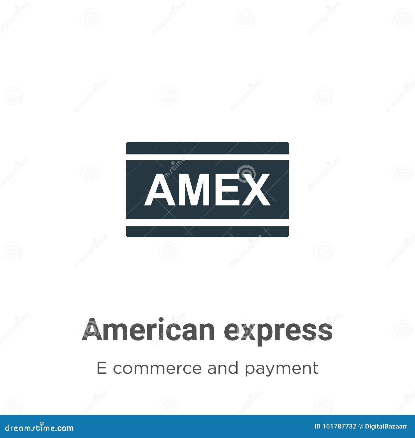 American Express Vector Icon on White Background. Flat Vector American  Express Icon Symbol Sign from Modern E Commerce and Payment Editorial  Photography - Illustration of online, card: 161787732