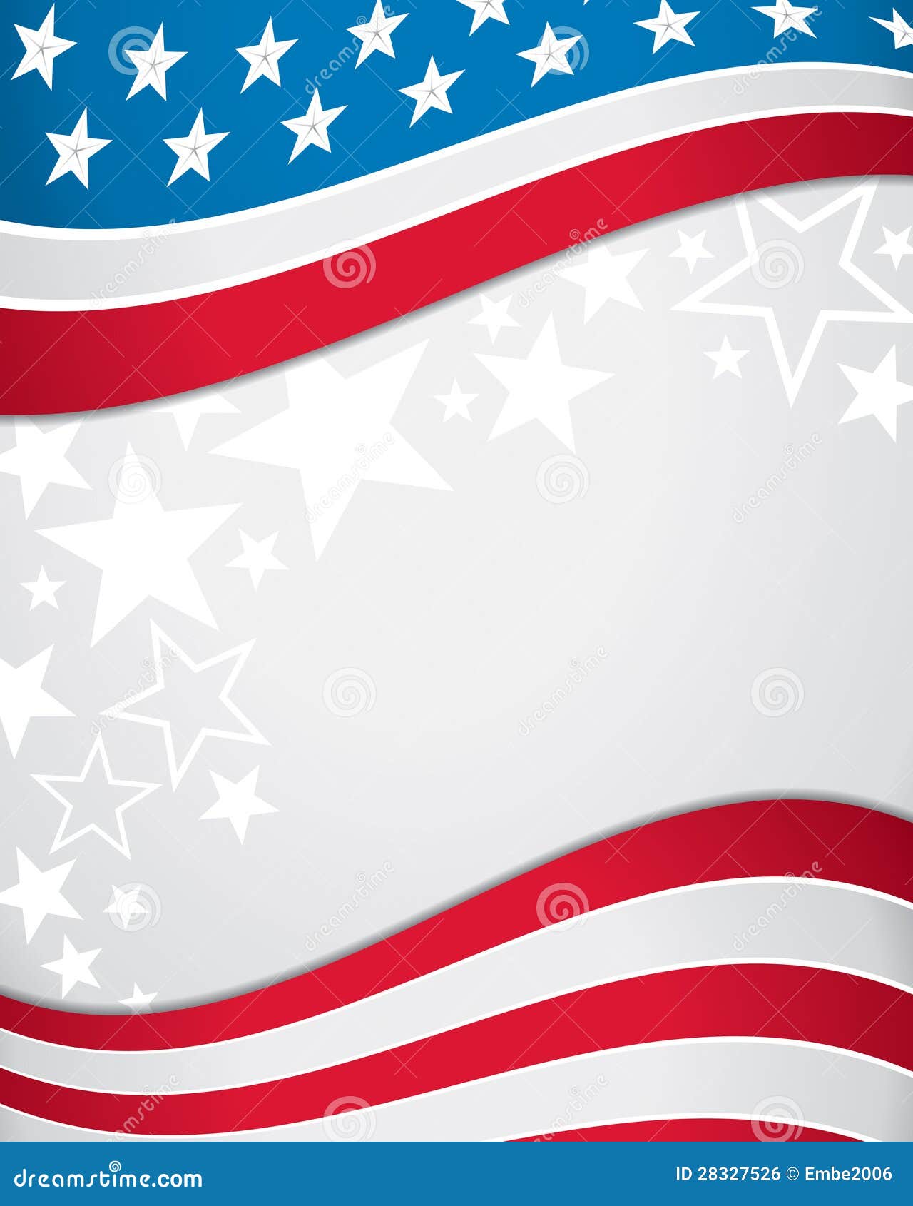 American Flag Background Stock Vector Illustration Of America