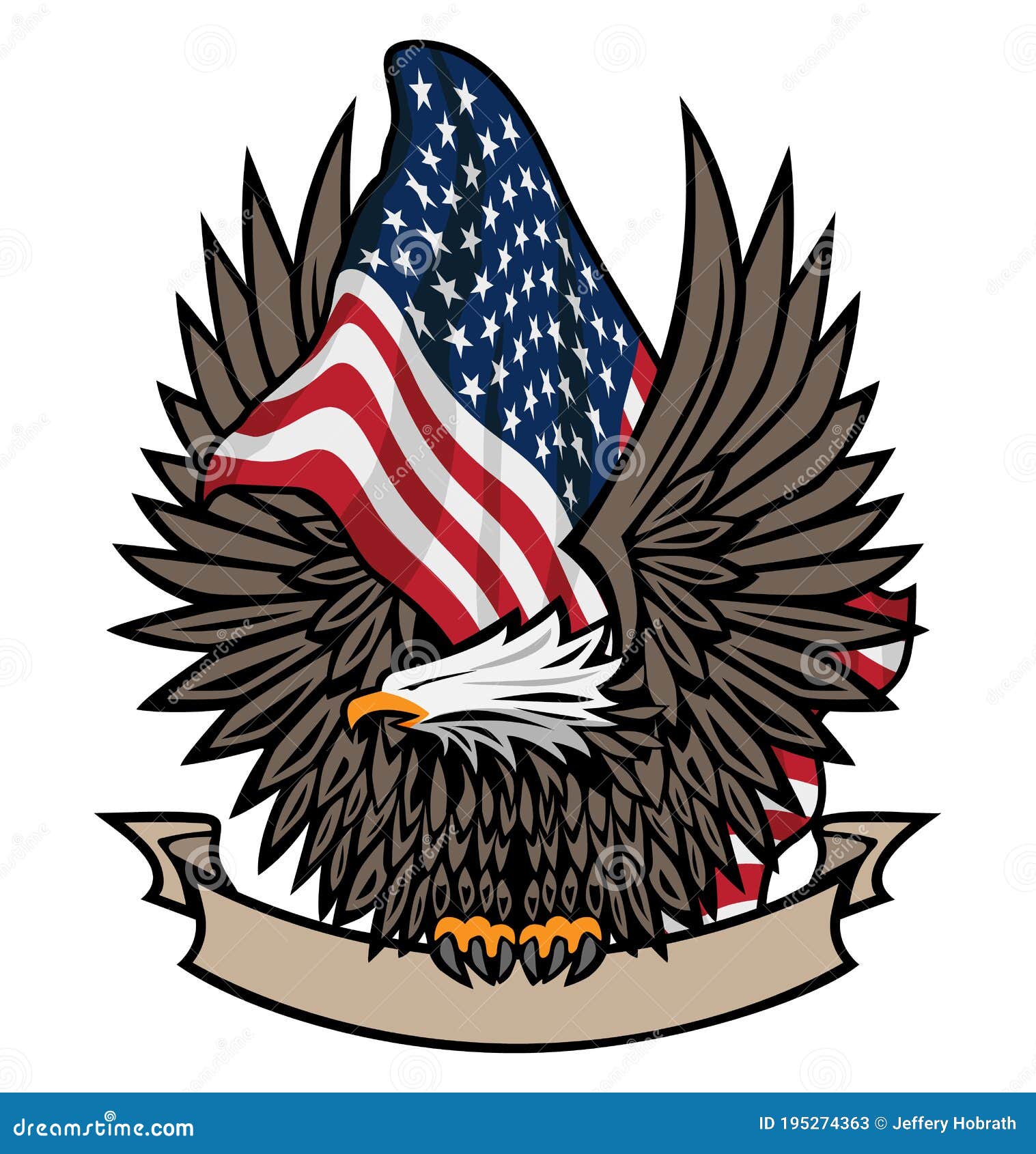 American Eagle Flag Holding Stock Illustrations – 62 American Eagle Flag  Holding Stock Illustrations, Vectors & Clipart - Dreamstime