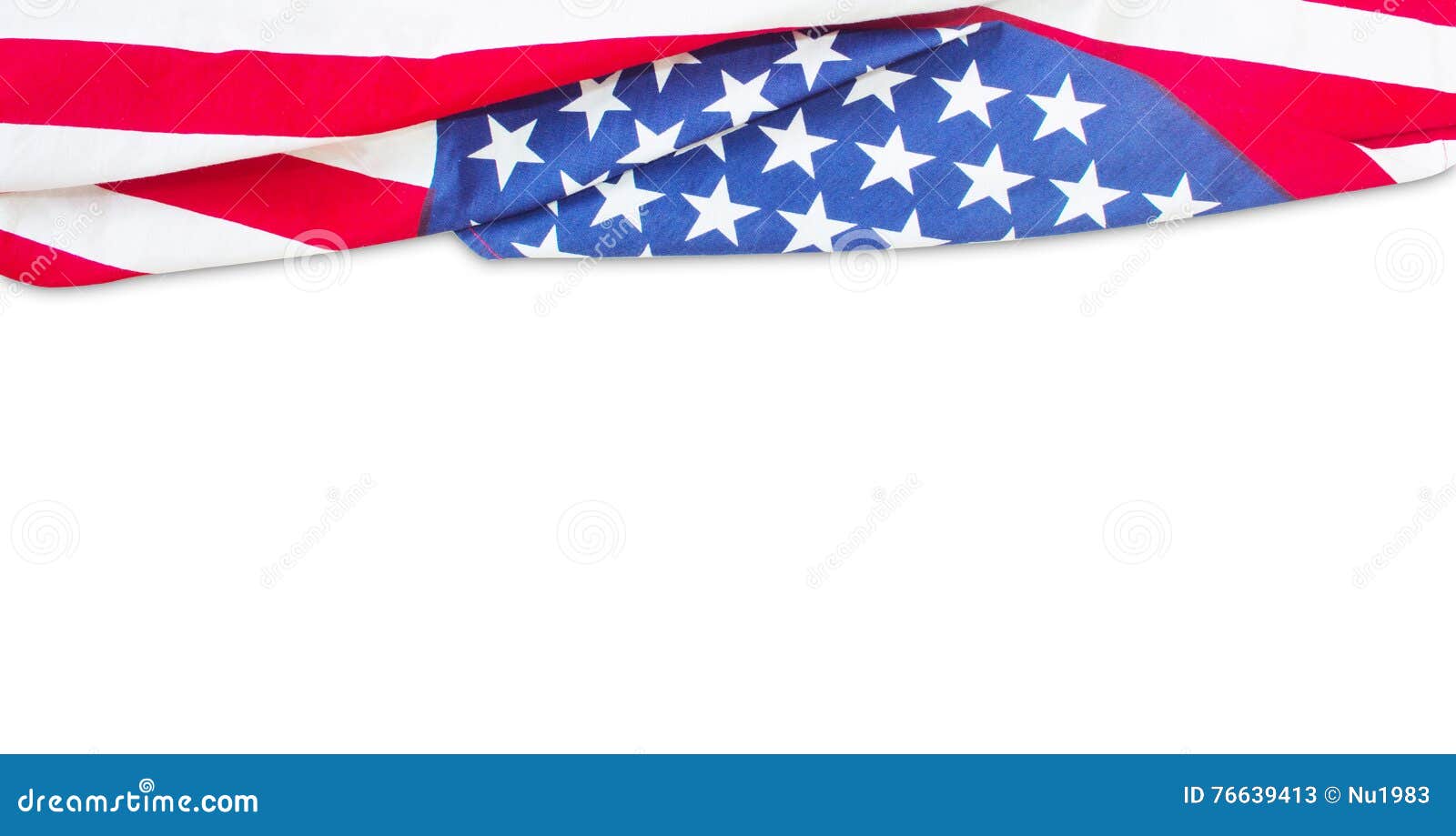 American Flag Border Background