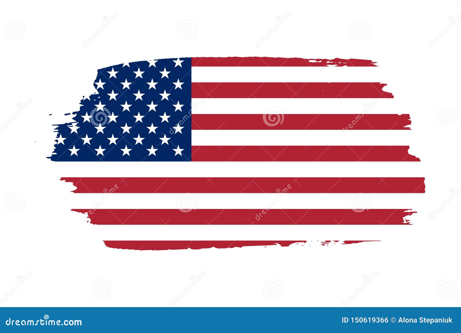American Flag. Grunge Old Flag USA Isolated White Background. Distressed  Retro Texture Stock Vector - Illustration of patriotism, design: 150619366