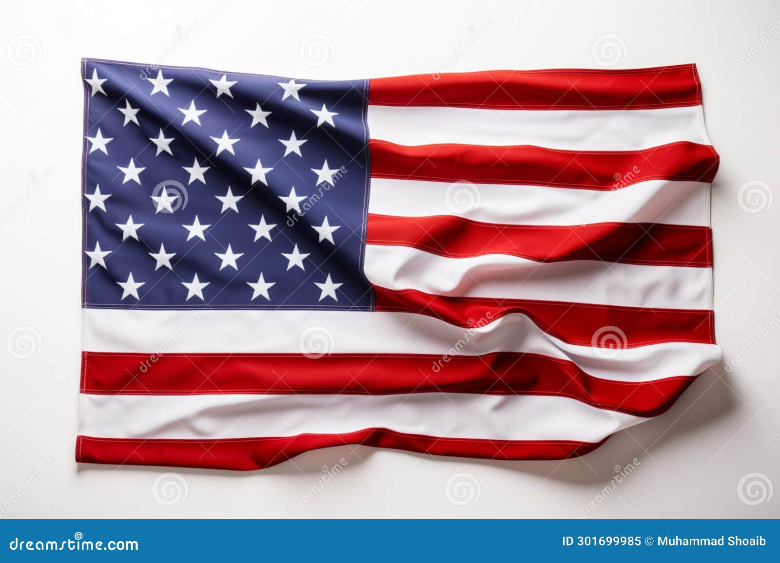american flag and open frame on white background, izing patriotism