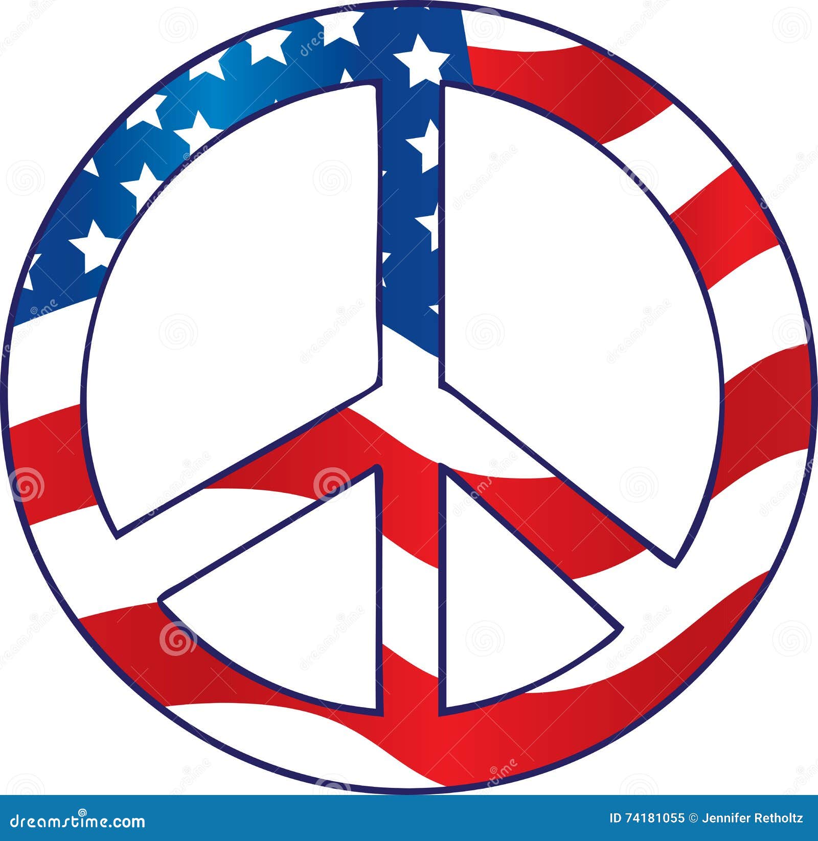 America Peace Flag