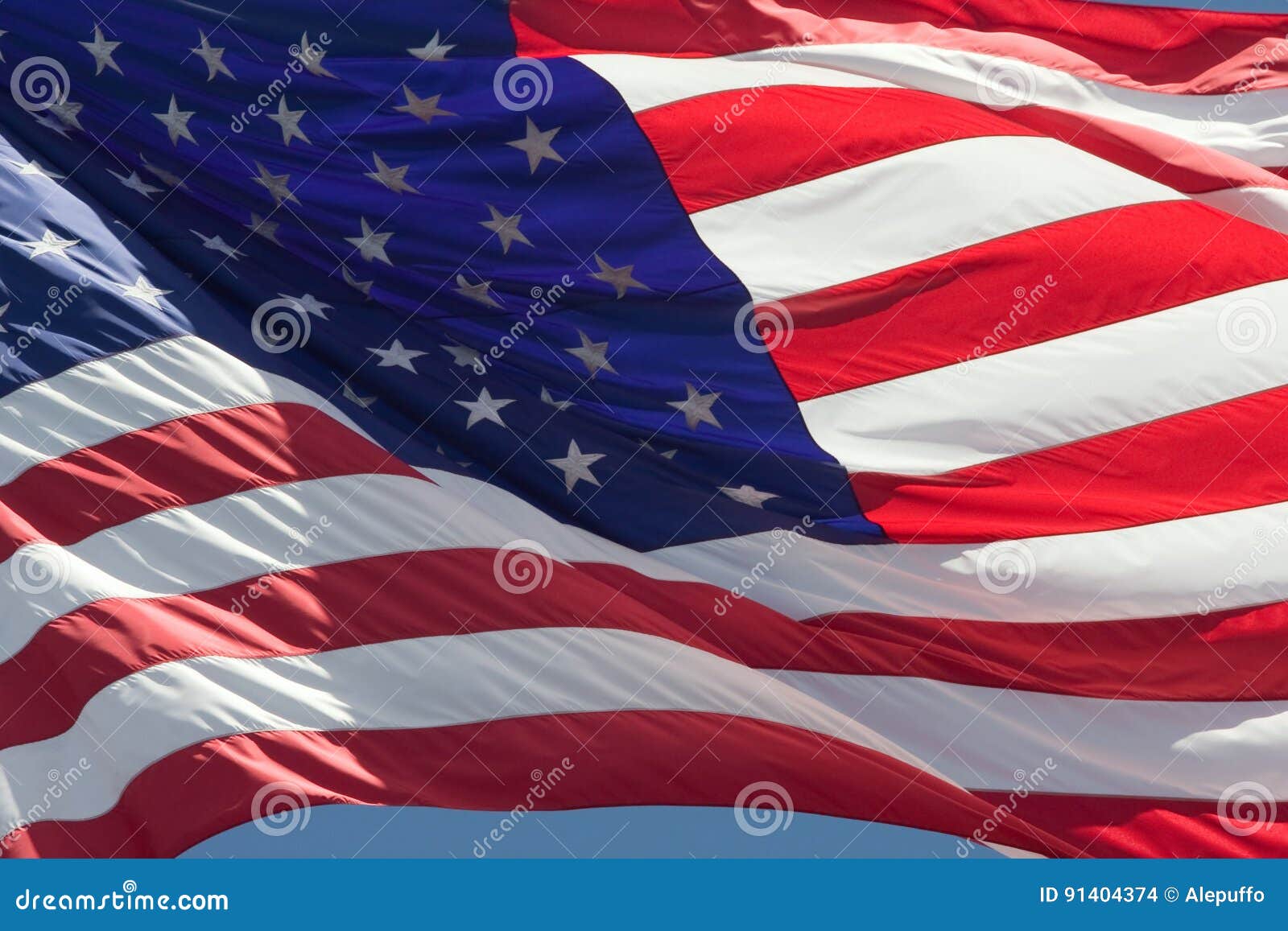 American Flag stock photo. Image of patriotic, american 91404374
