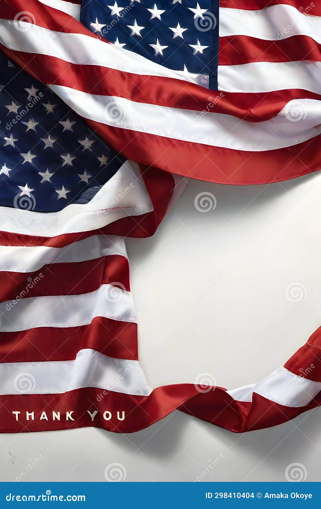 American Flag with Thank You on it. Stock Photo - Image of line, flag ...