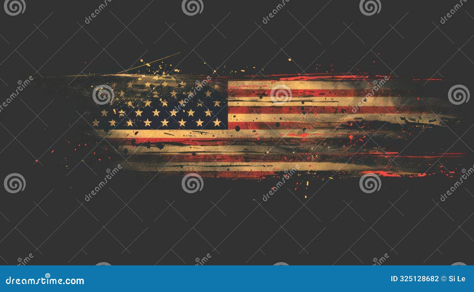 american flag with used military boots on black background - generative ai