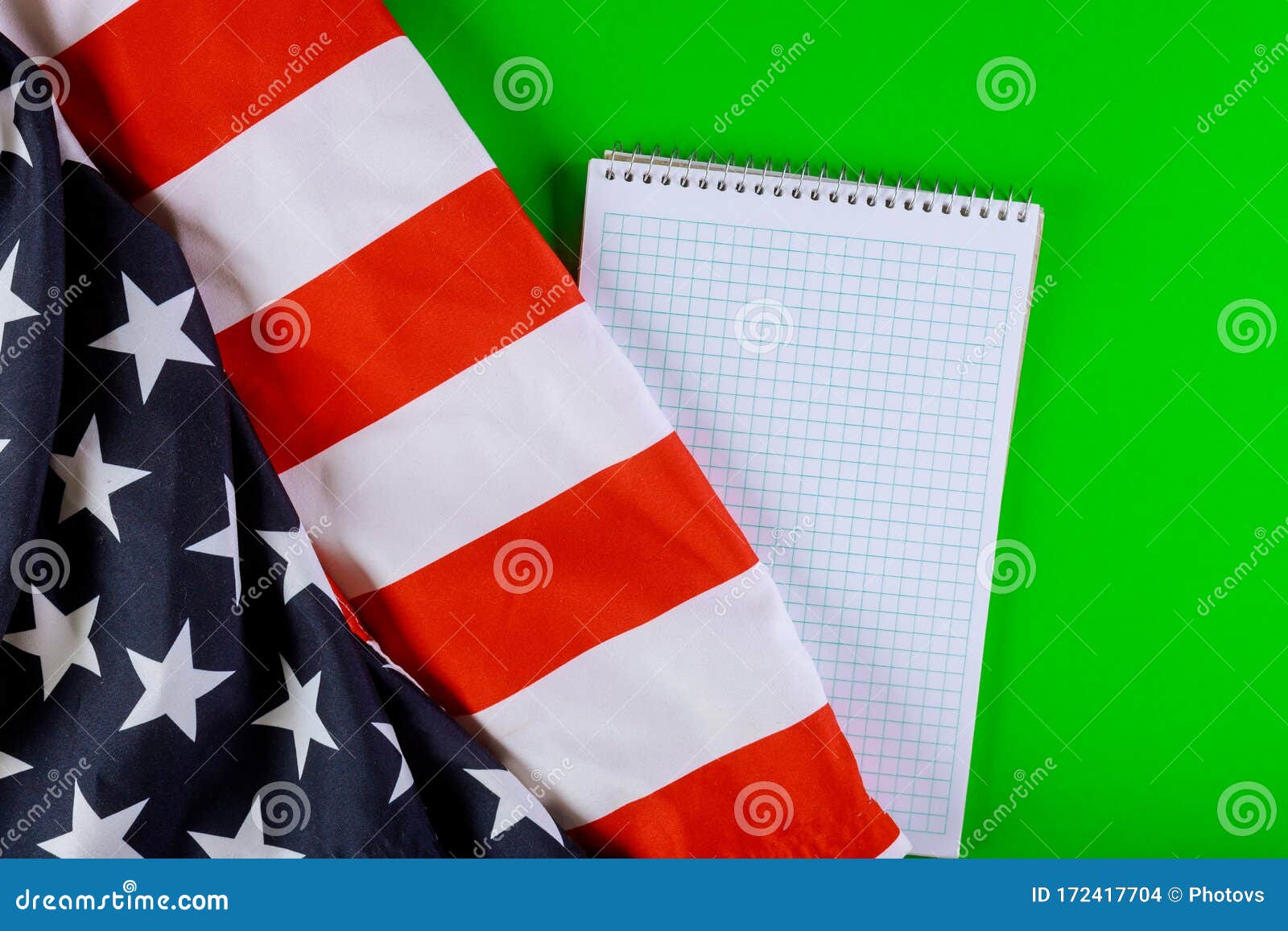 Spiral Image American Flag