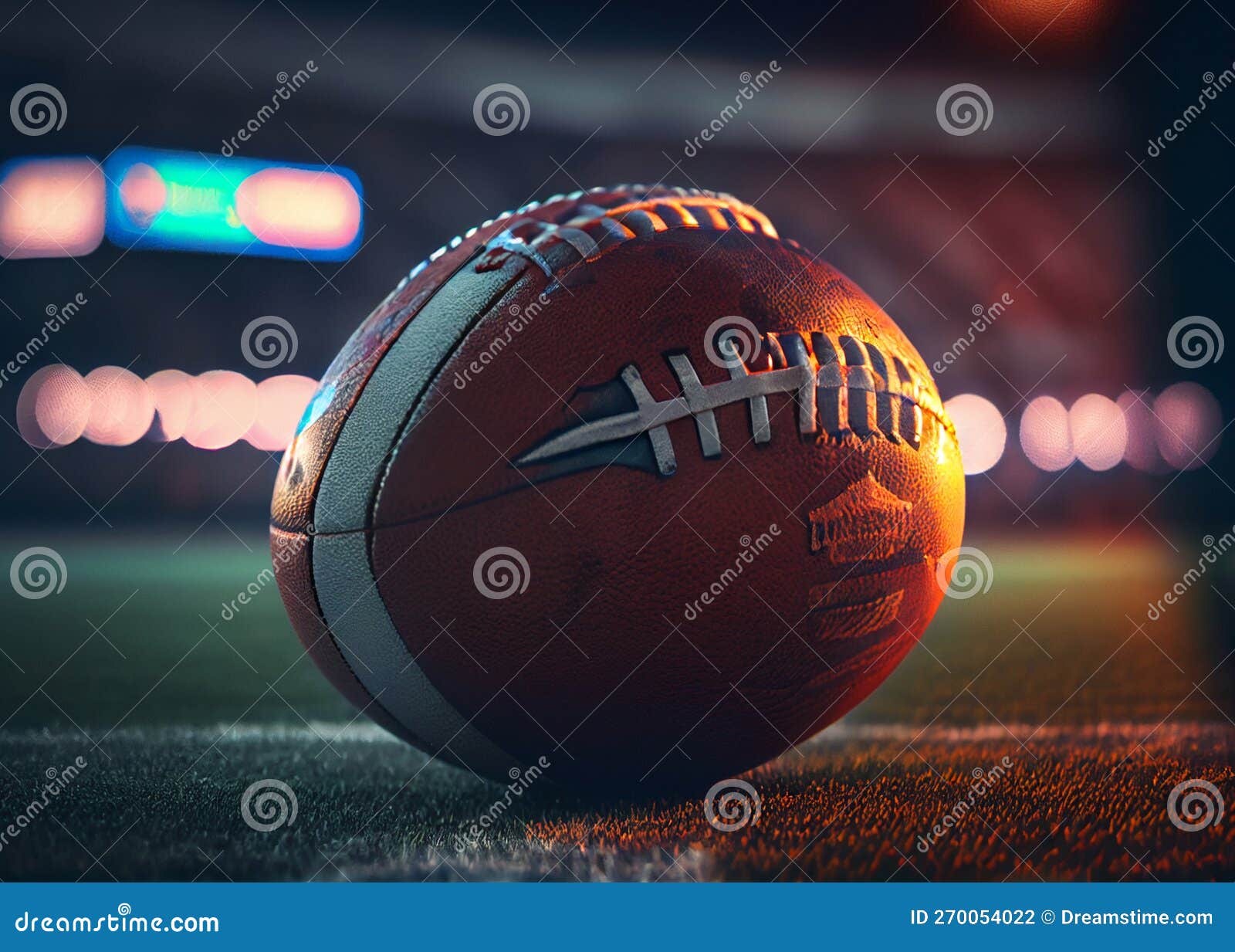 American Football Arena. AI Generated Stock Illustration Illustration