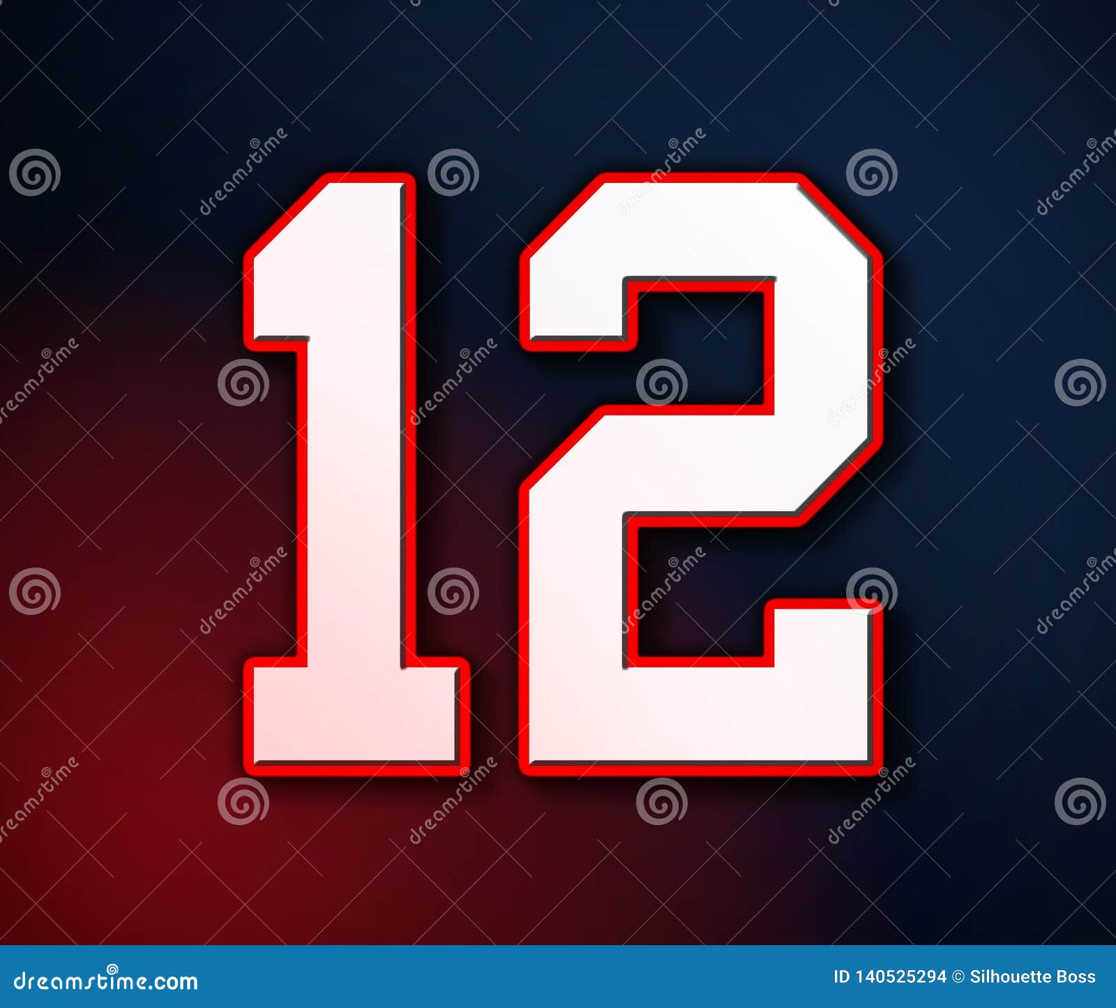 12 jersey number football