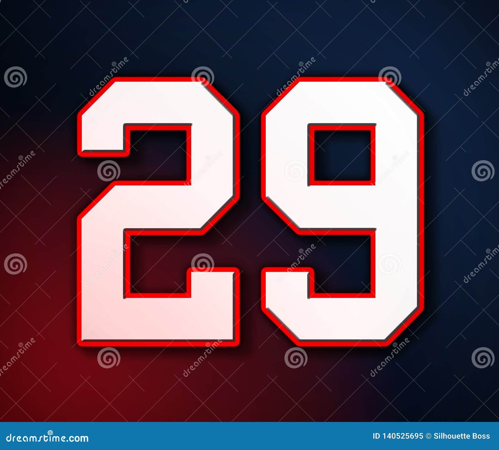 29 jersey number