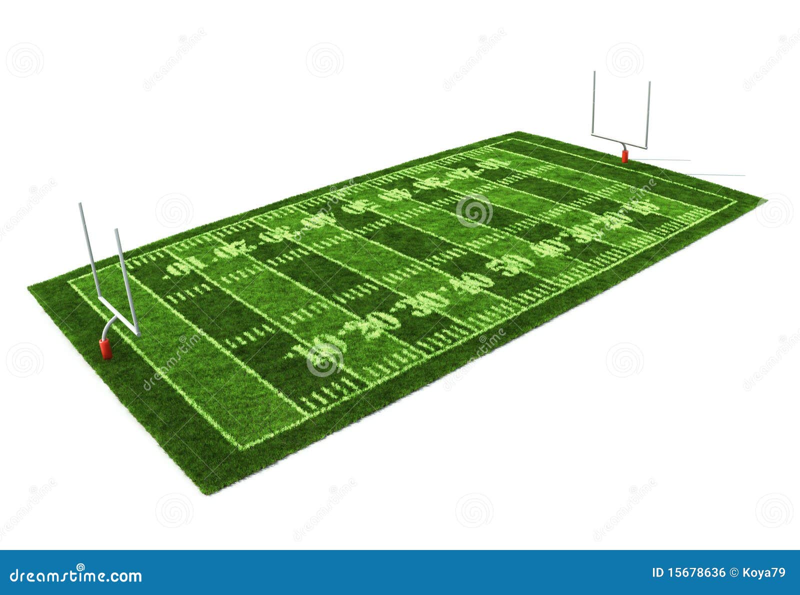 American football field stock illustration. Illustration of cartoon