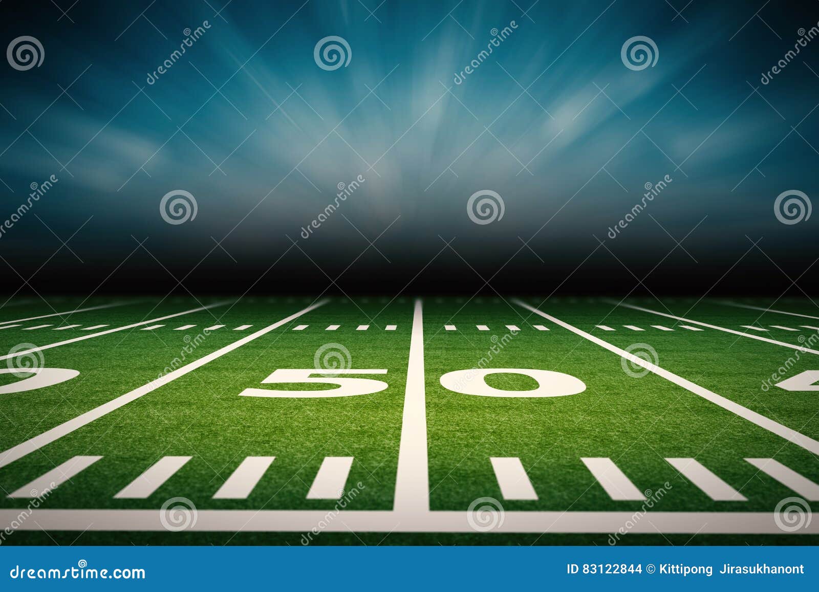 American football field stock photo. Image of line, green - 83122844
