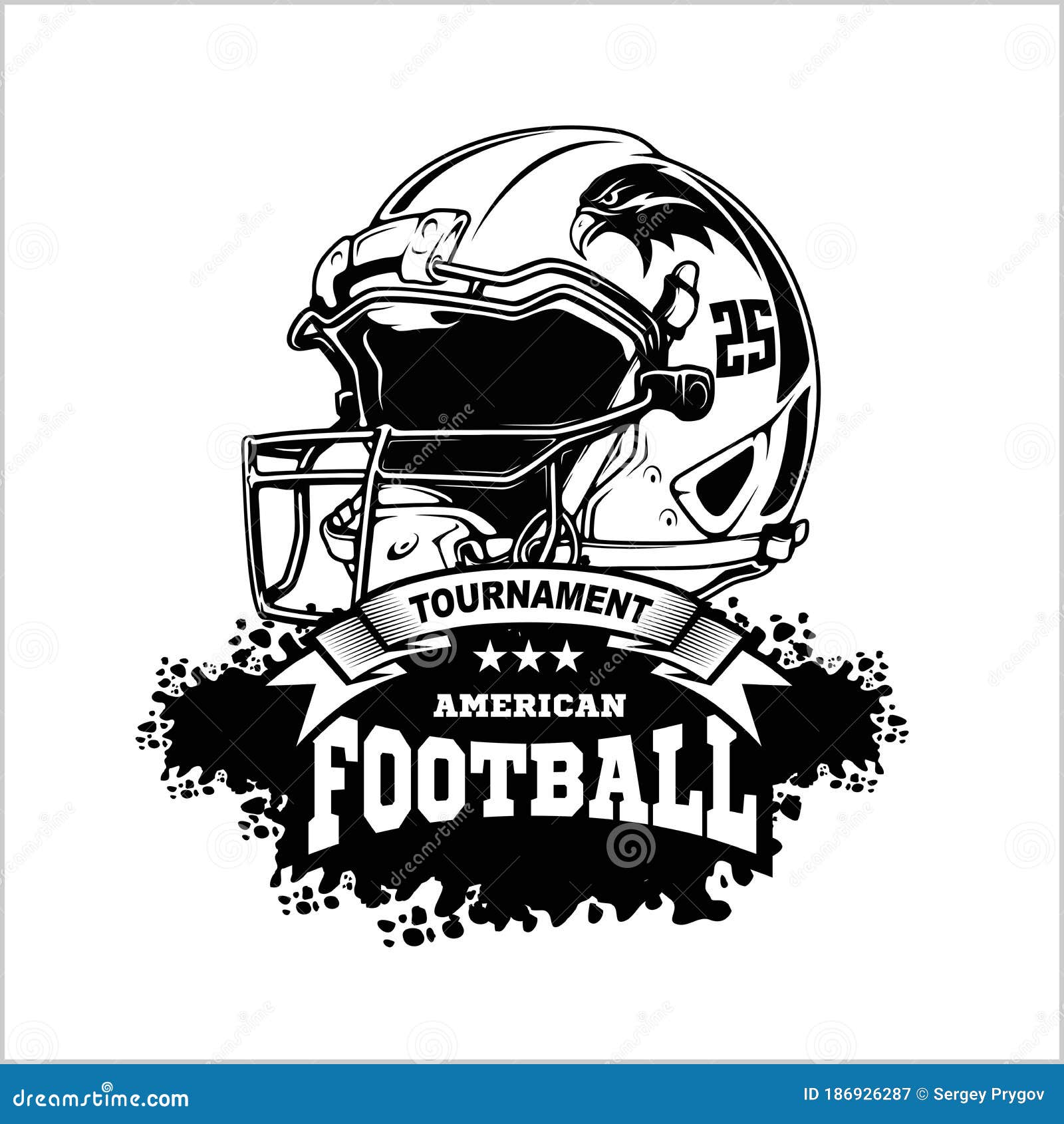 Premium Vector  Hand drawn rugby helmet american football helmet