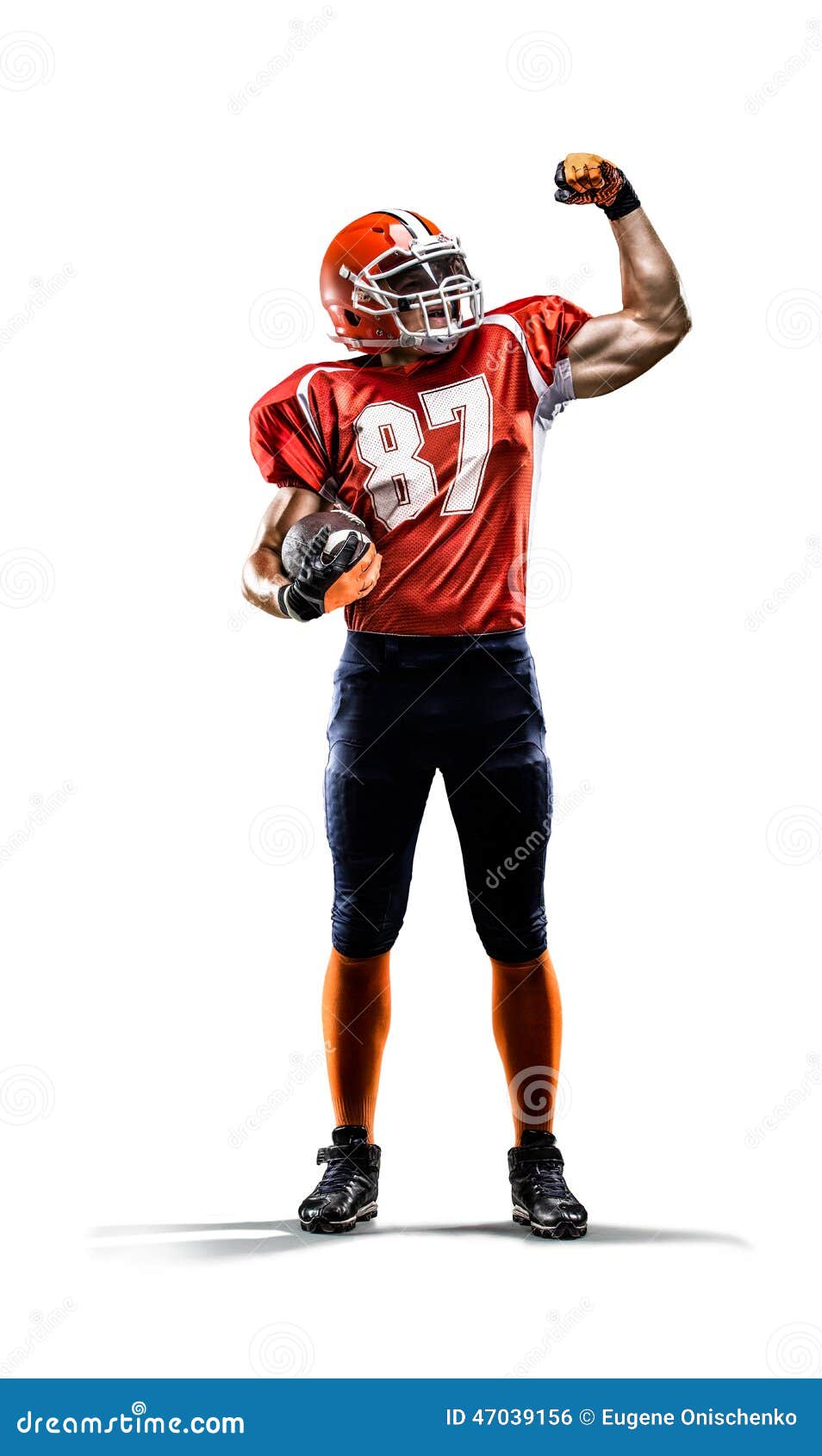 american football player in action white 