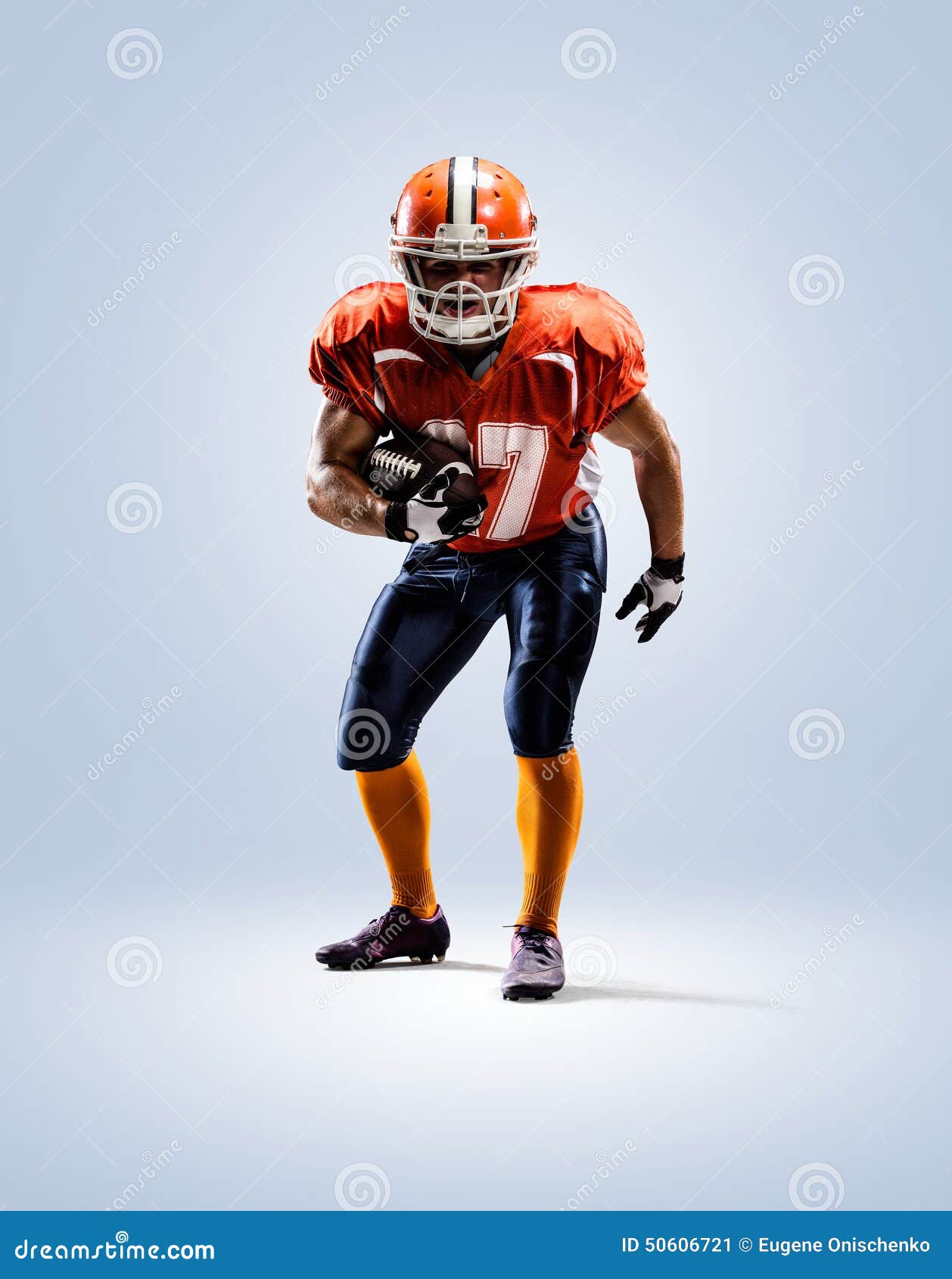 american football player in action white 