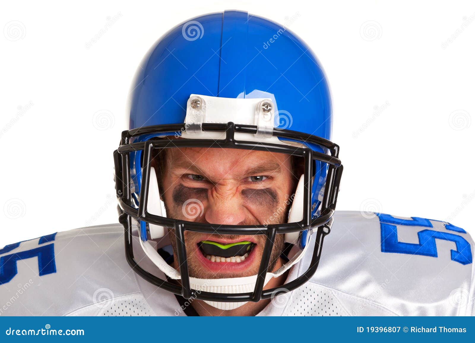 American Football Player Cut Out Stock Image Image of male, white