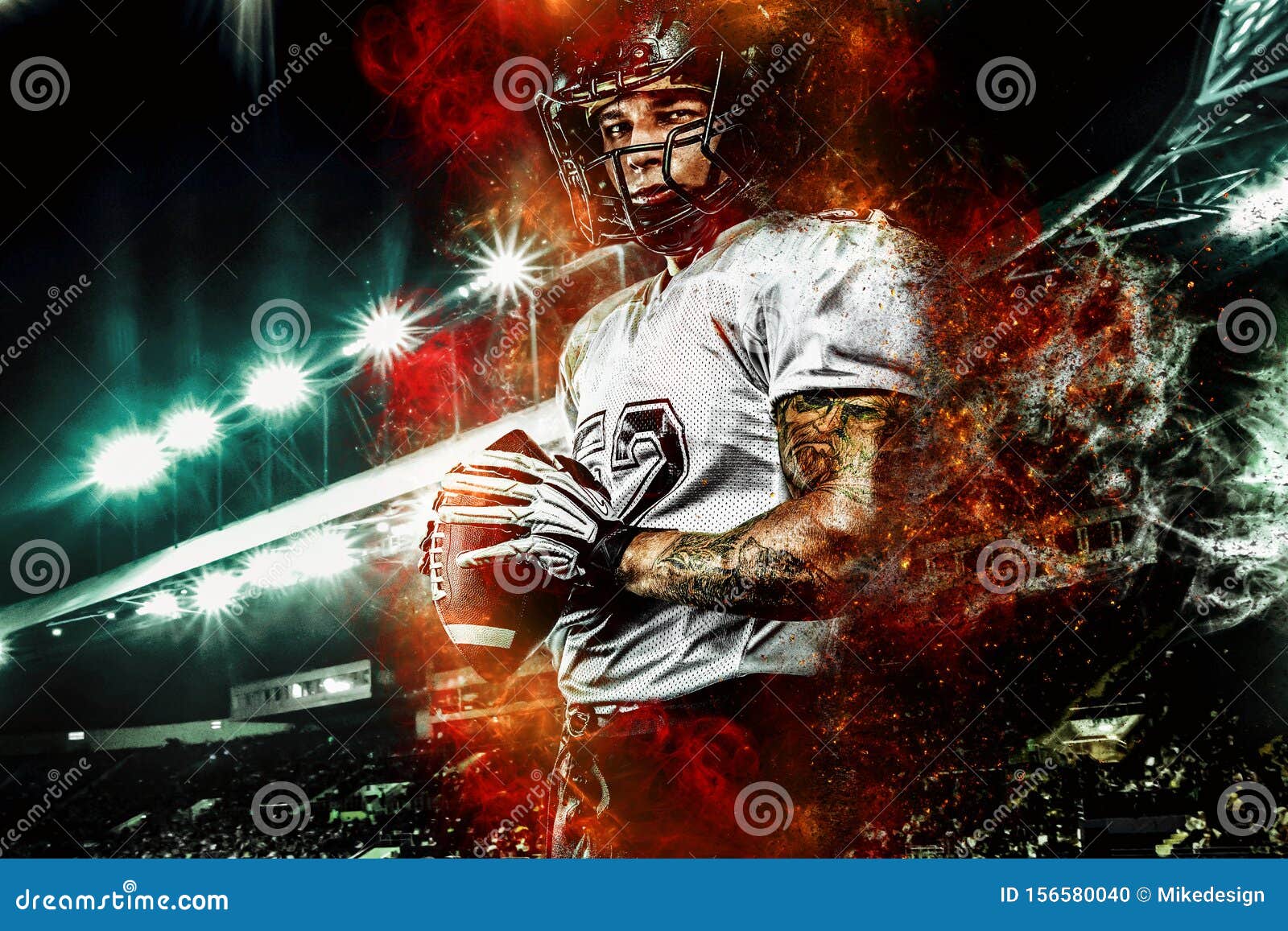 1,076 Football Player Fire Stock Photos - Free & Royalty-Free Stock Photos  from Dreamstime