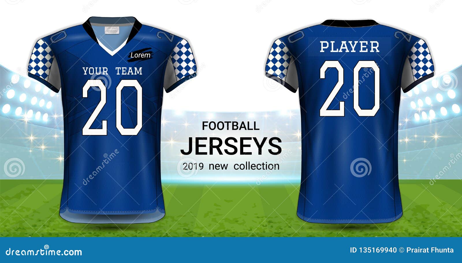 Download American Football Or Soccer Jerseys Uniforms, Realistic ...