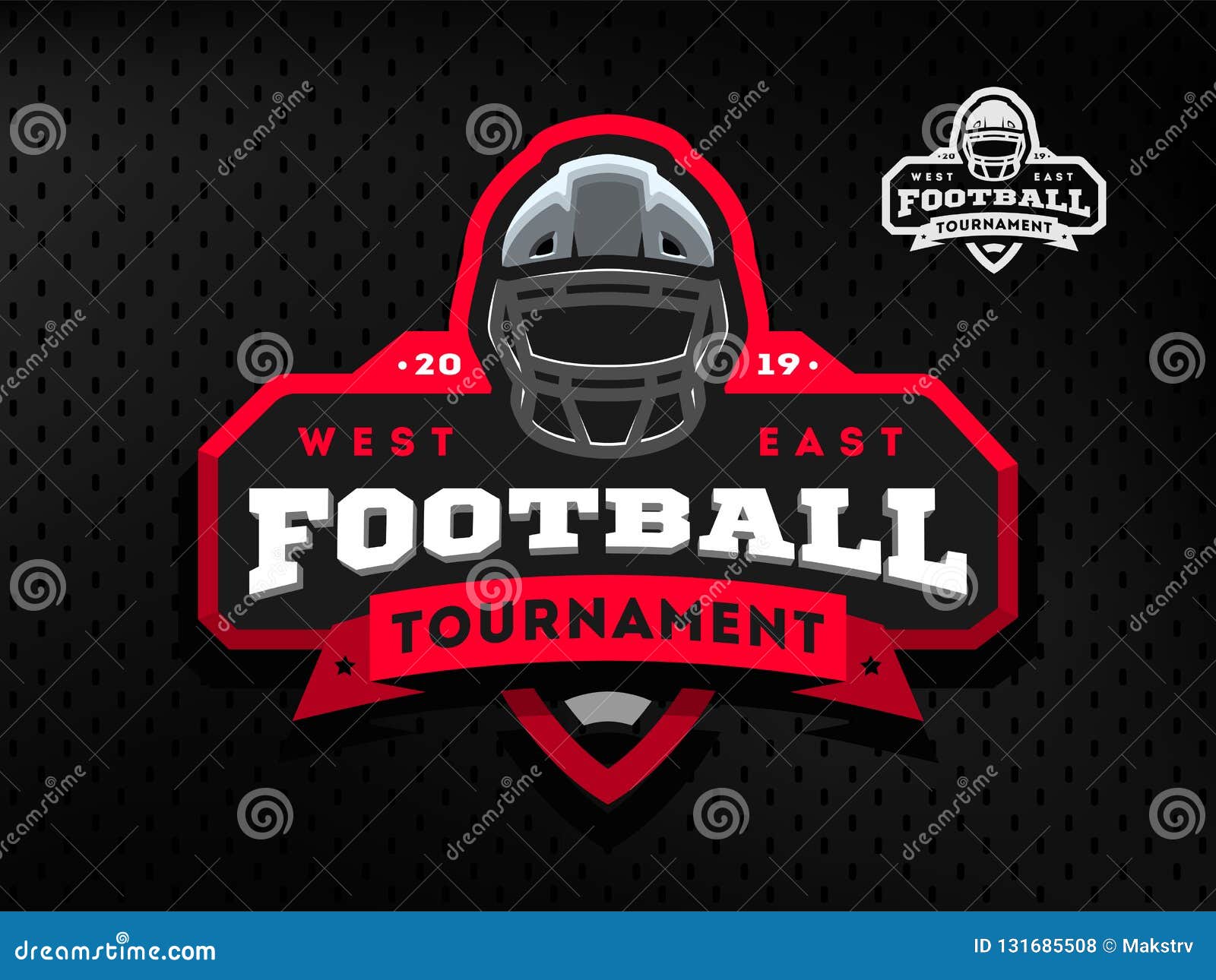 American Football Tournament Logo Design