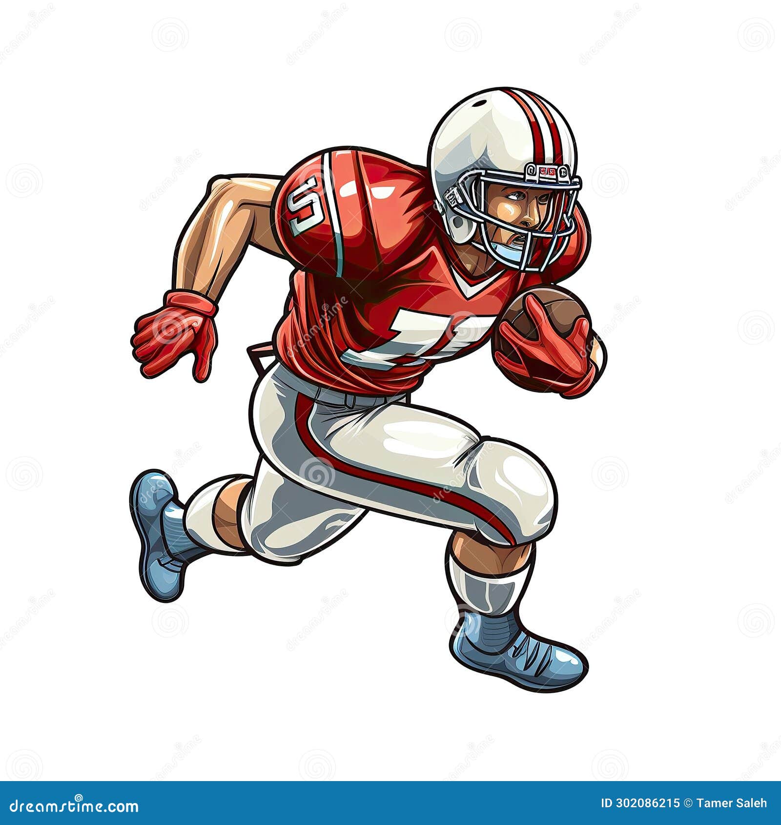 American Football Vector Illustration Stock Illustration Illustration