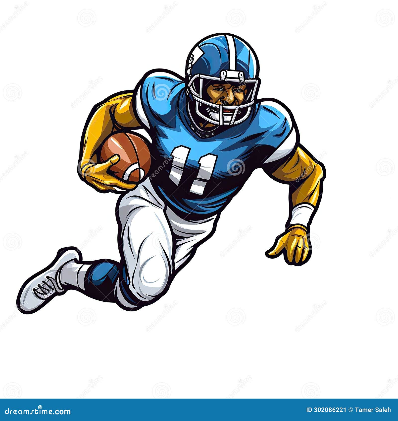 American Football Vector Illustration Stock Illustration Illustration