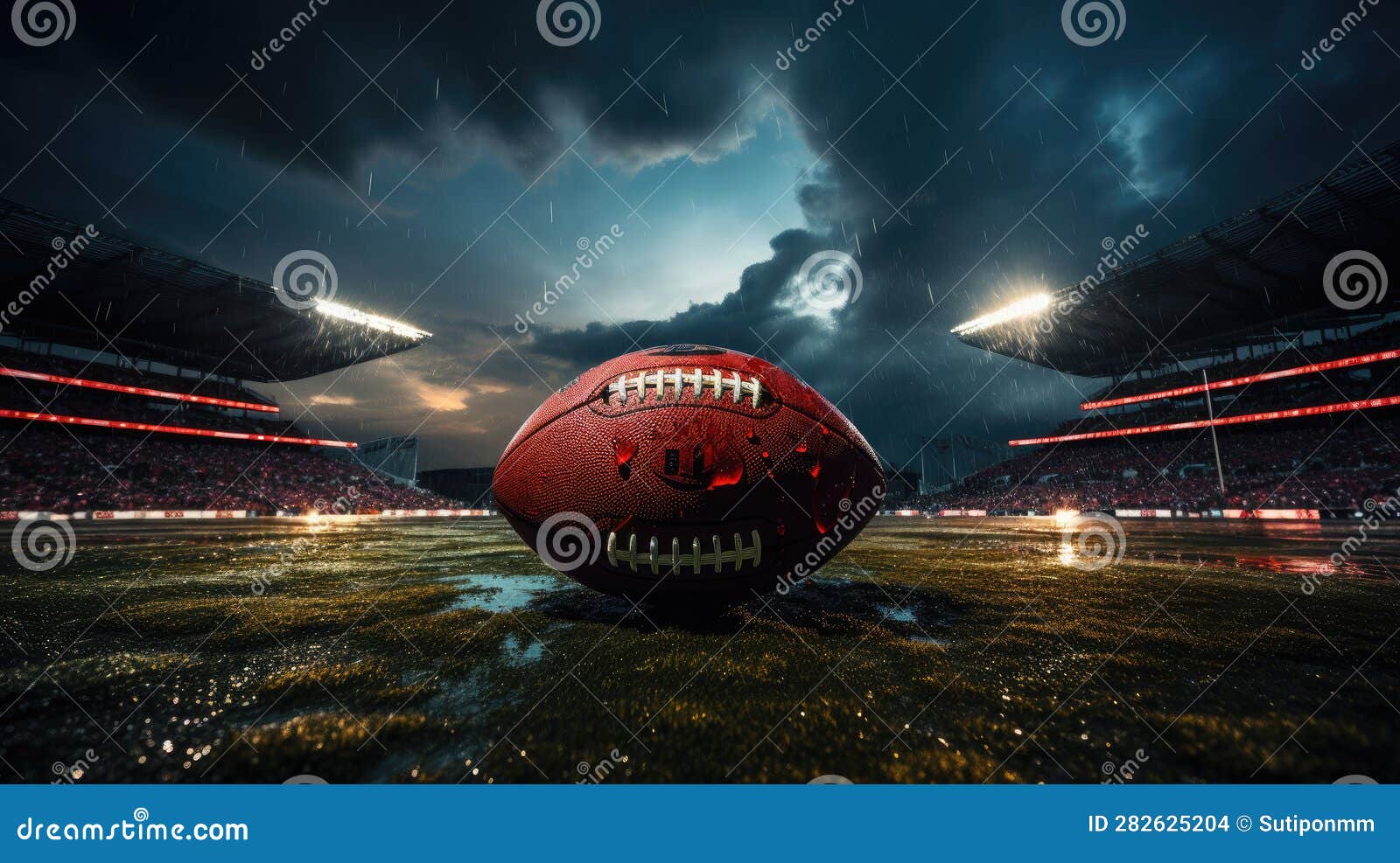 American Football of the World Stock Illustration Illustration of textured, isolate 282625204