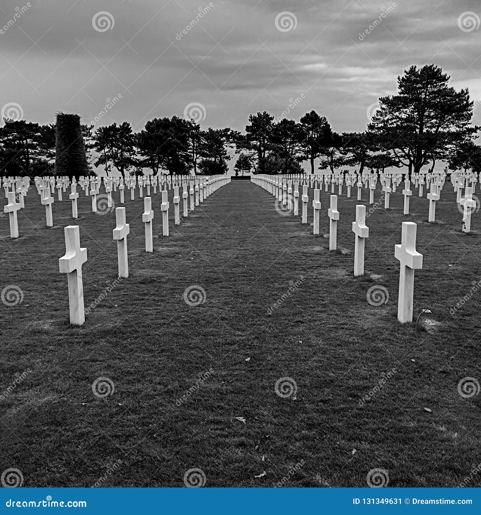 american graveyard from world war two