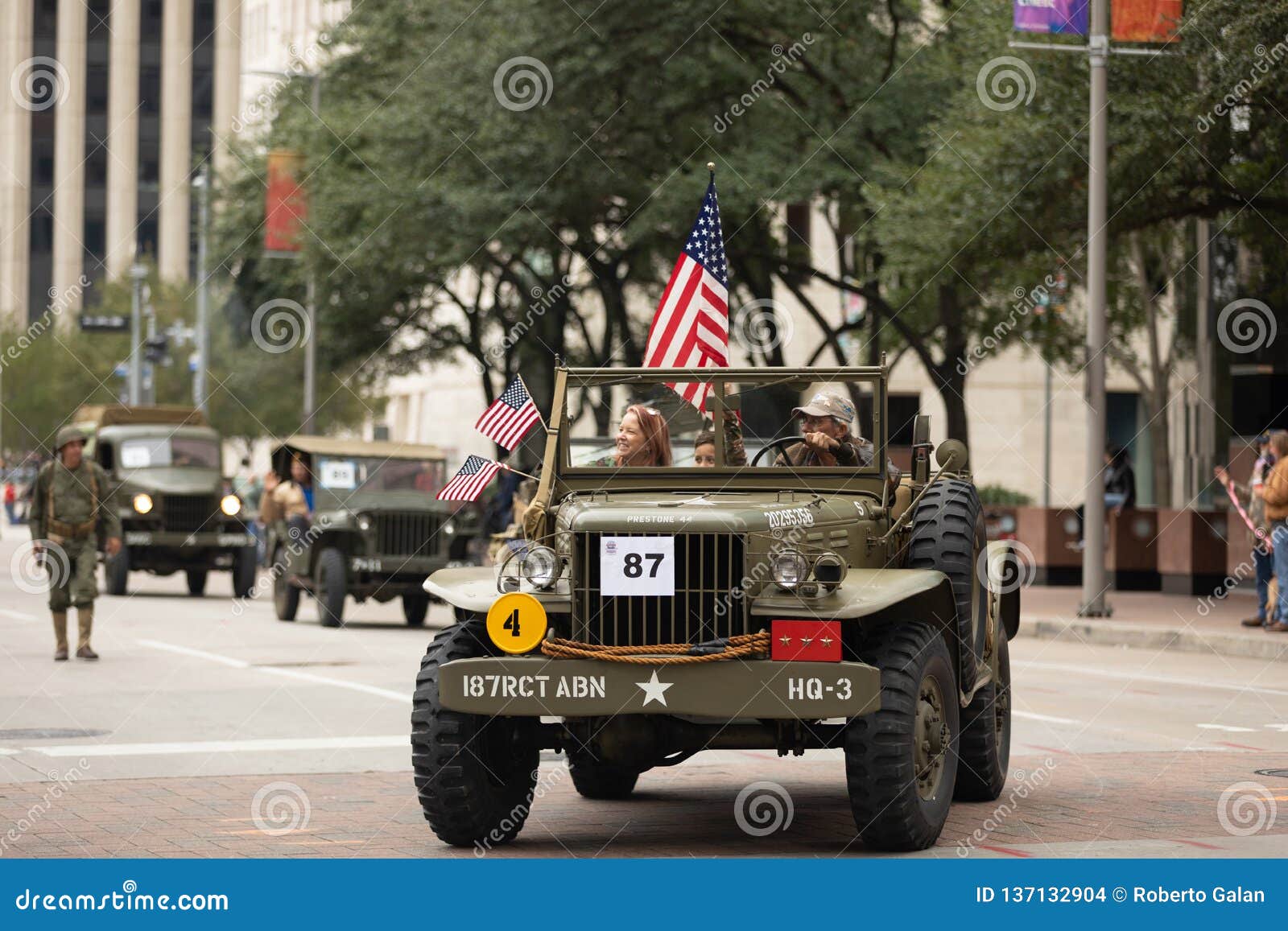 The American Heroes Parade Editorial Stock Image Image Of Texas