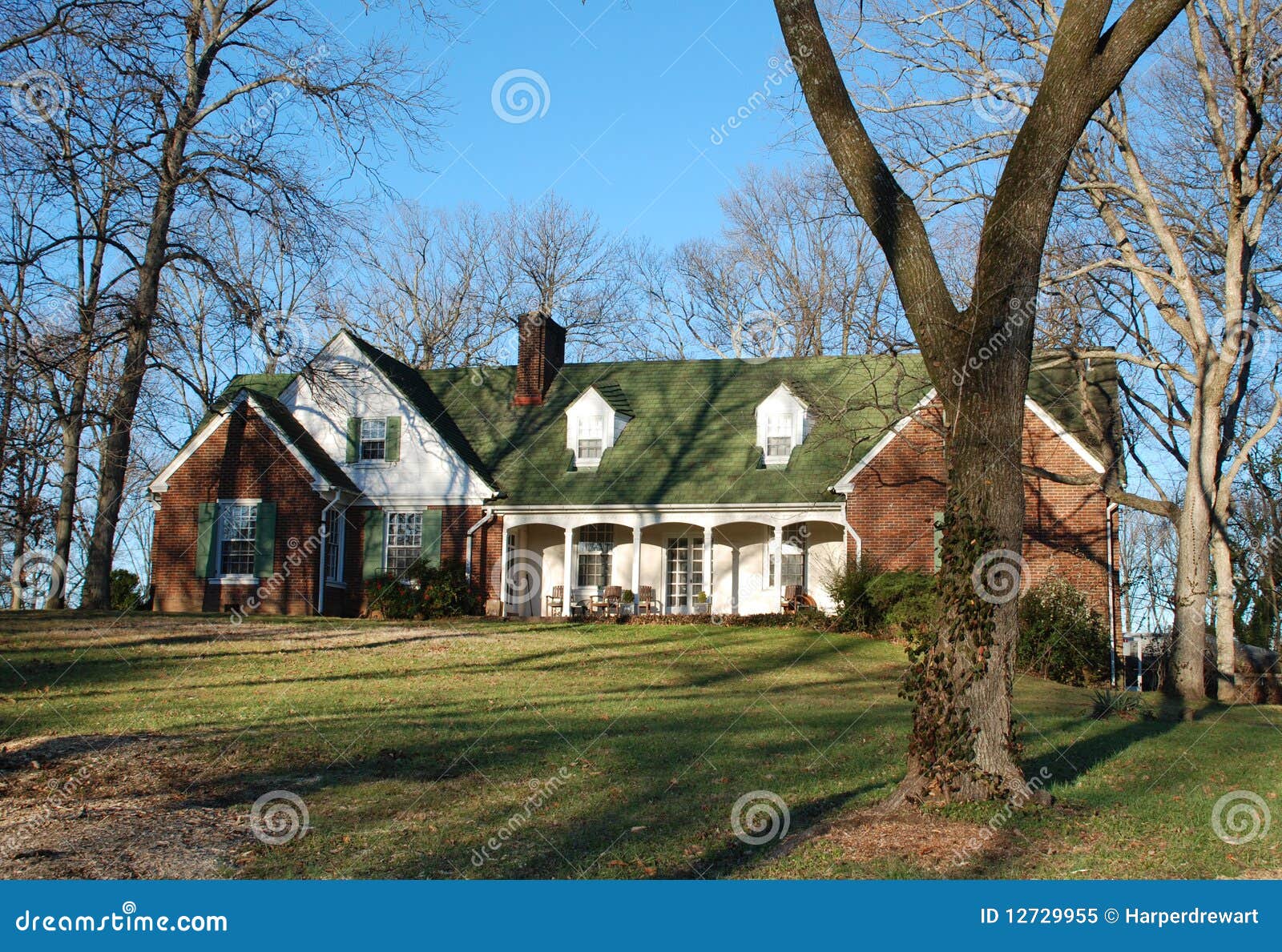 american home on wooded lot 51