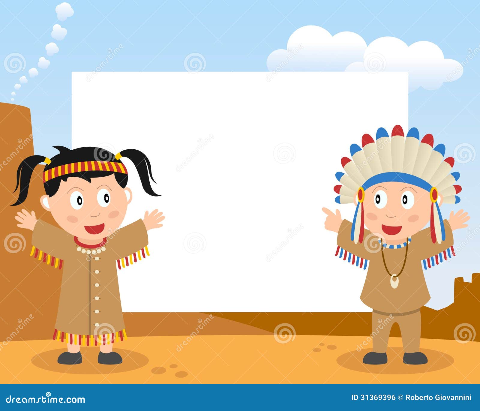 american indians photo frame