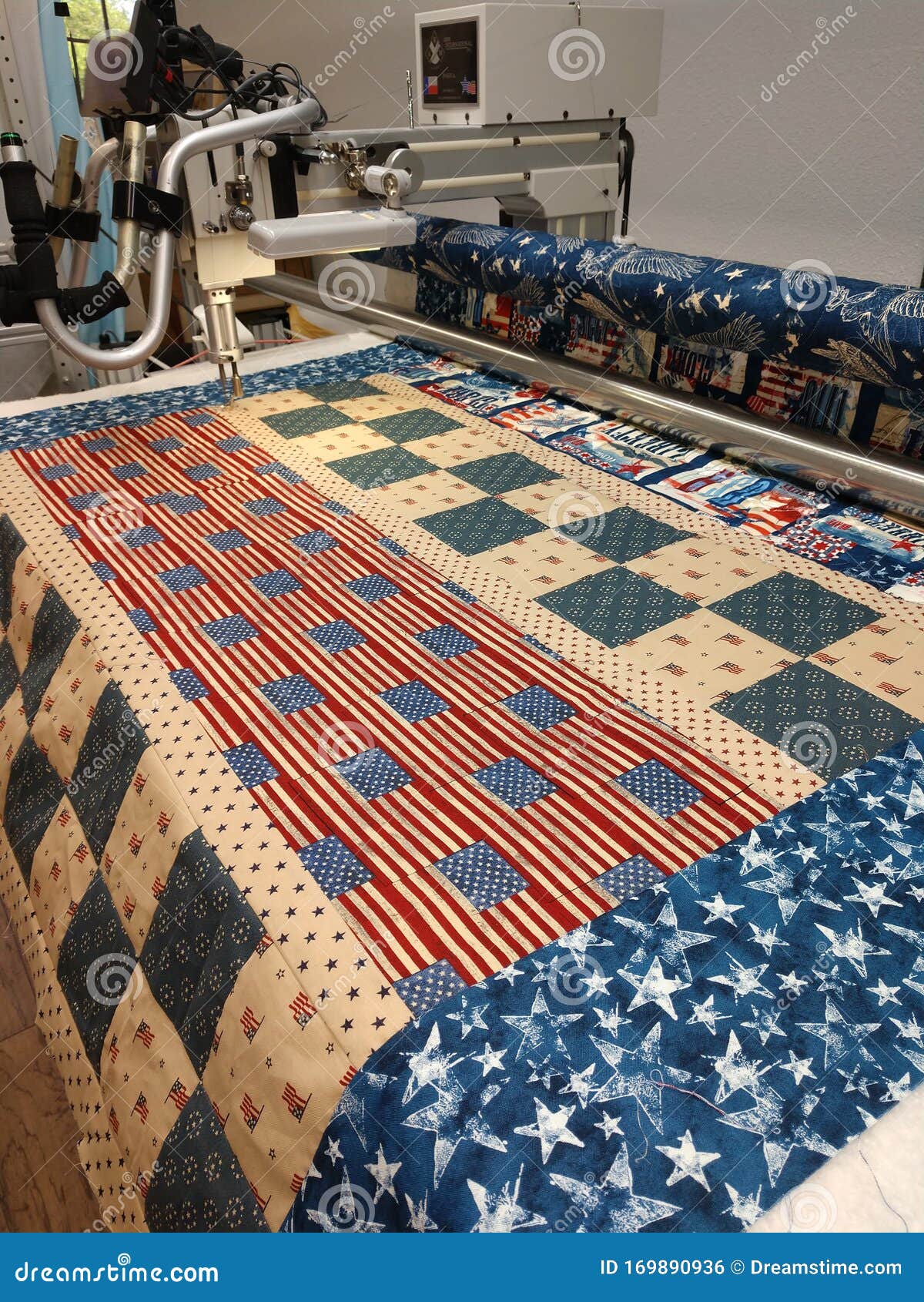 American made quilt stock photo. Image of design, textile 169890936