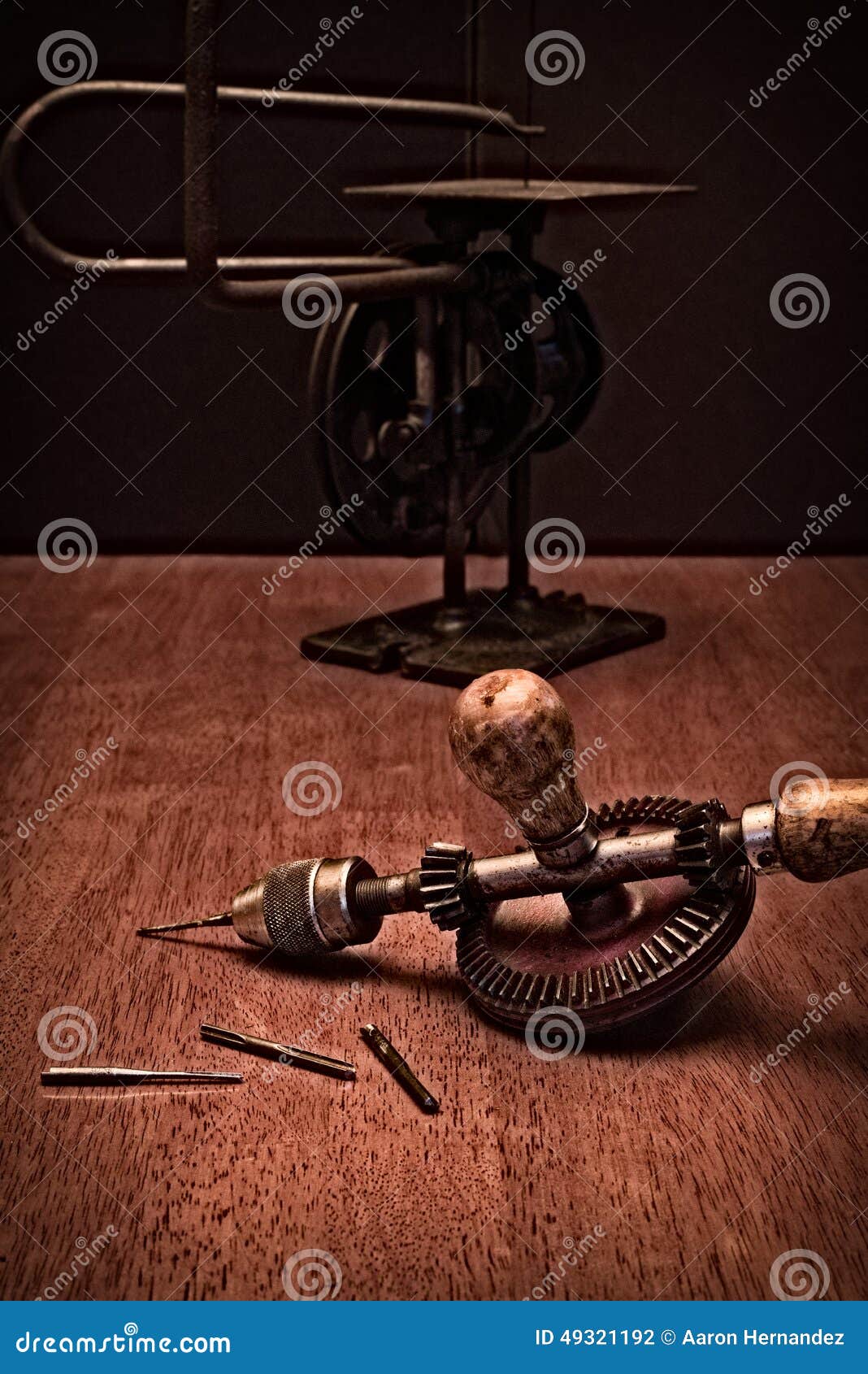 American Made Woodworker Hand Drill Stock Photo Image of bolts