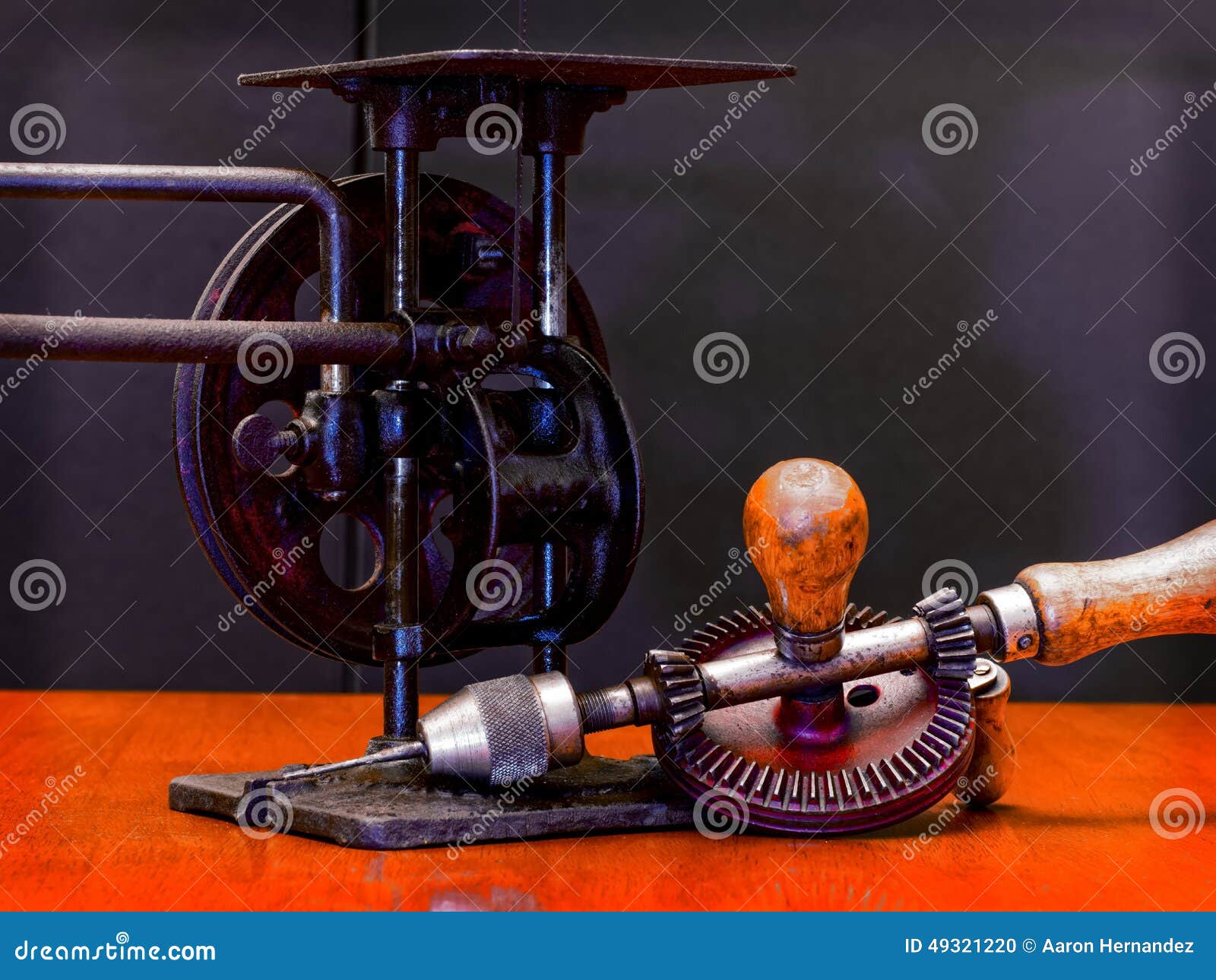 American Made Woodworker Hand Drill Stock Photo Image of handcrank