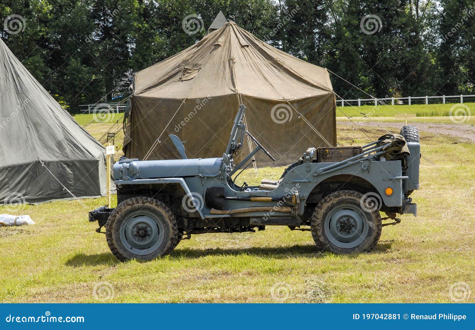 American Military Jeep Vehicle Of Wwii Stock Image Image Of Elegance