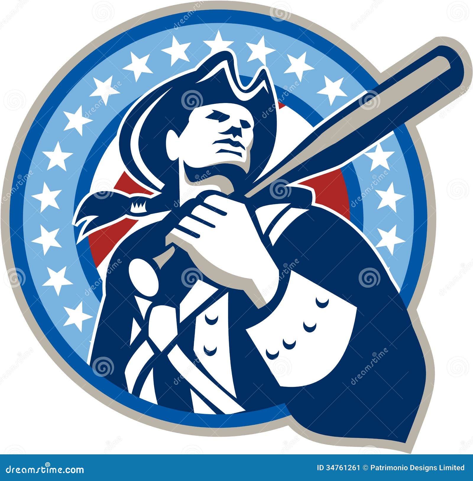 american patriot baseball bat retro