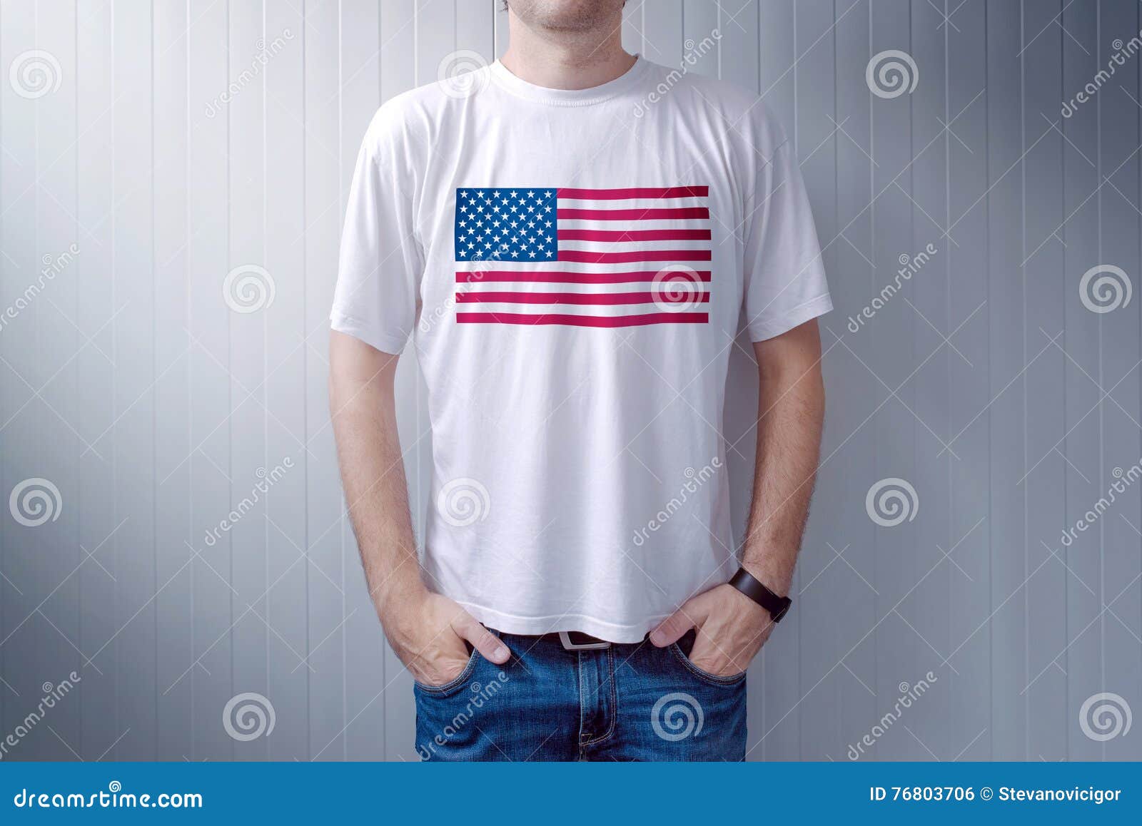 White American Flag Shirt | vlr.eng.br