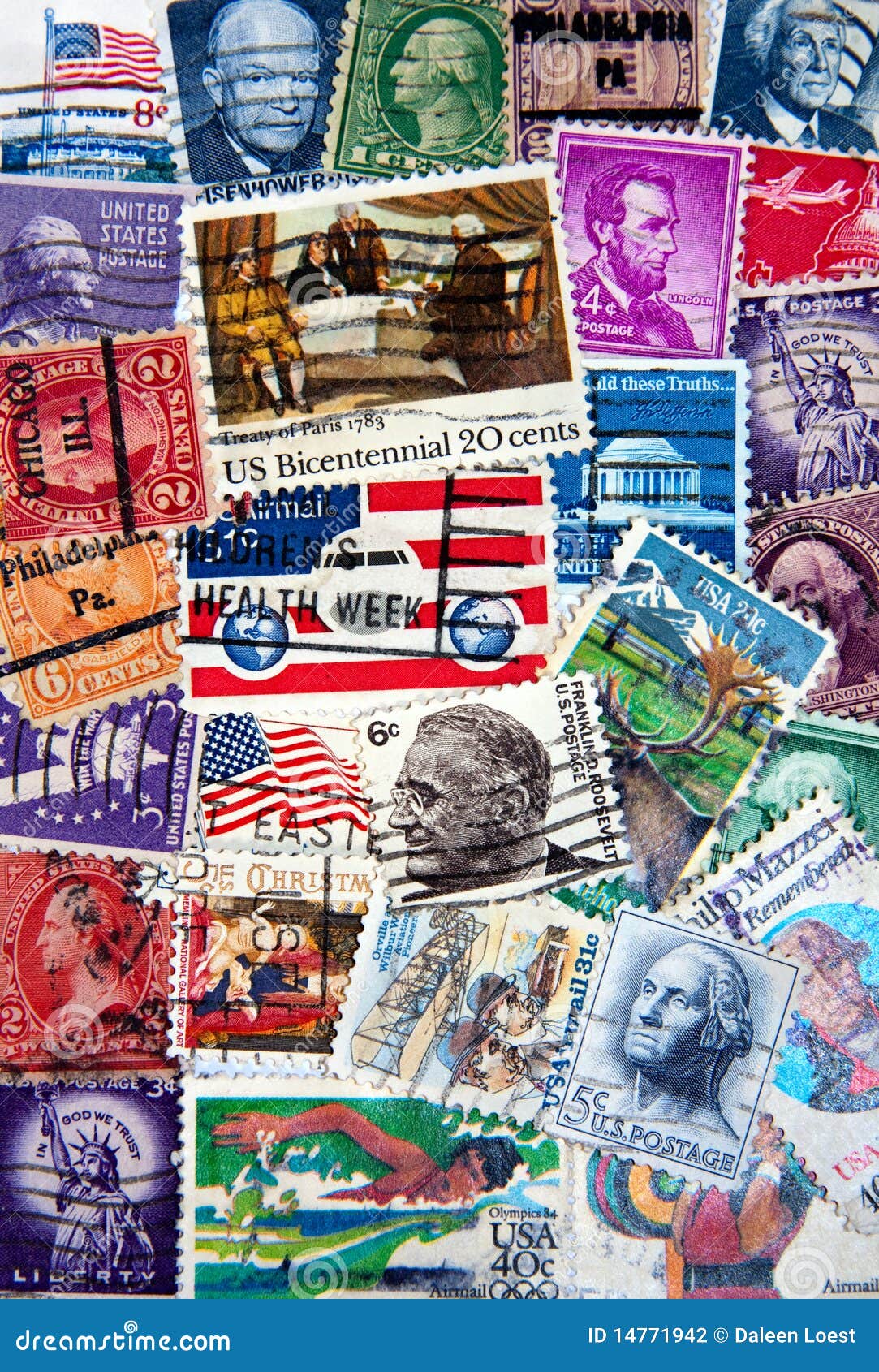 American postage stamps editorial photography. Image of collection