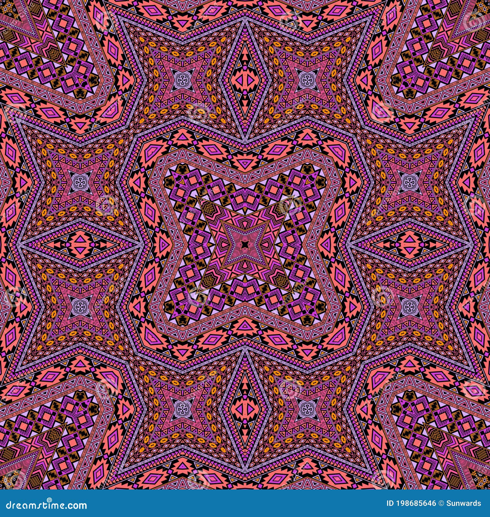 american repeating pattern graphic . modern geometric texture. carpet print in ethnic style.