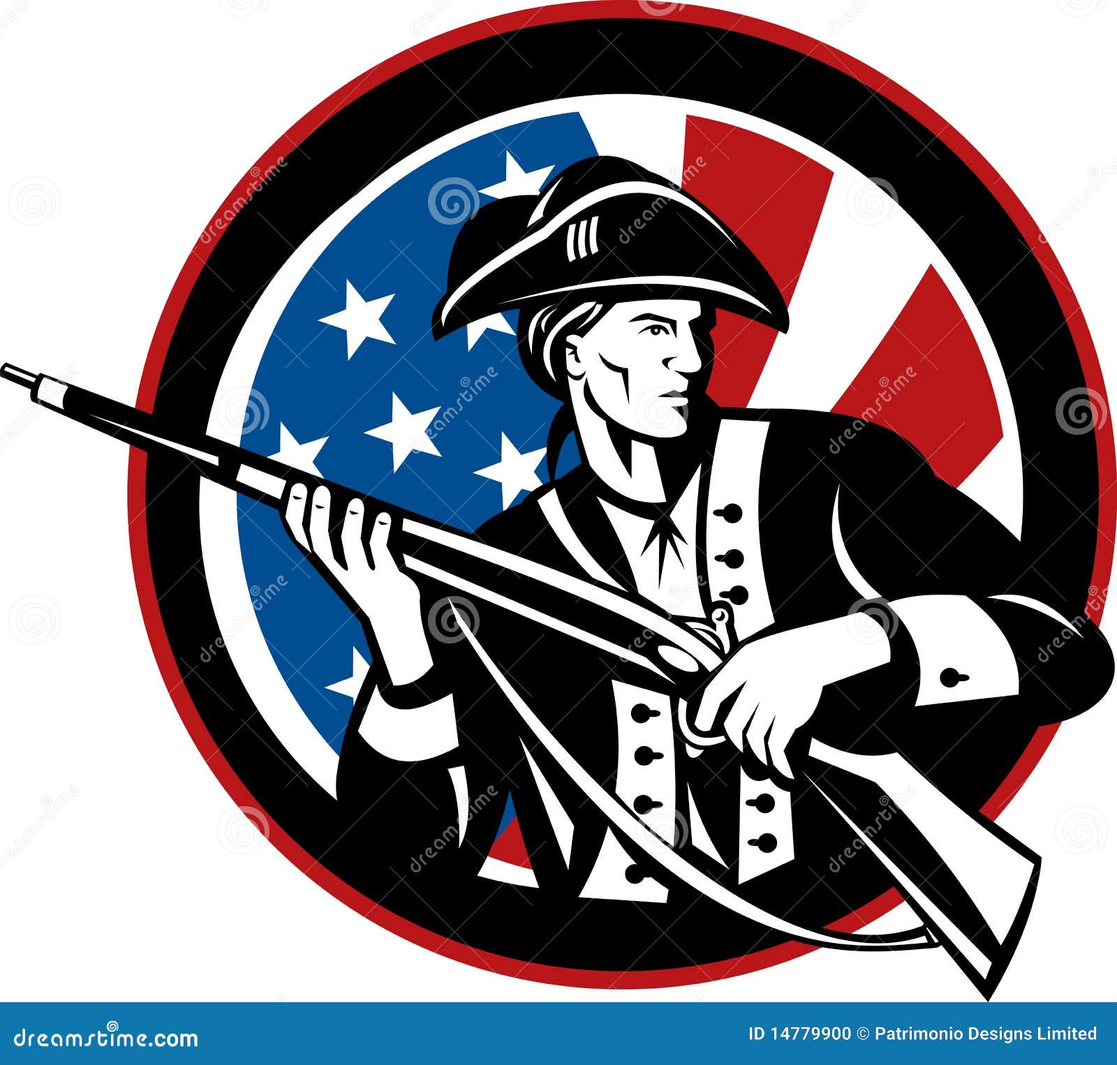 American Soldier Revolutionary War Shooting