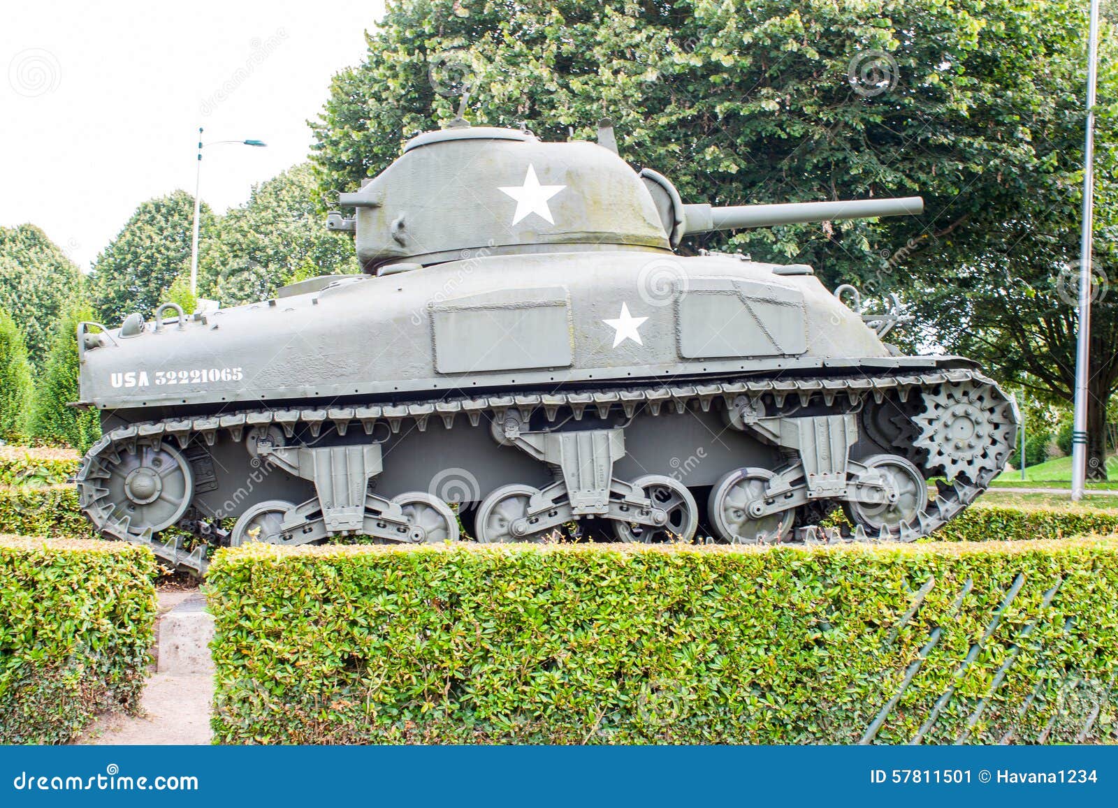 American Sherman Tank from World War II. Editorial Photo Image of memorial, beach 57811501