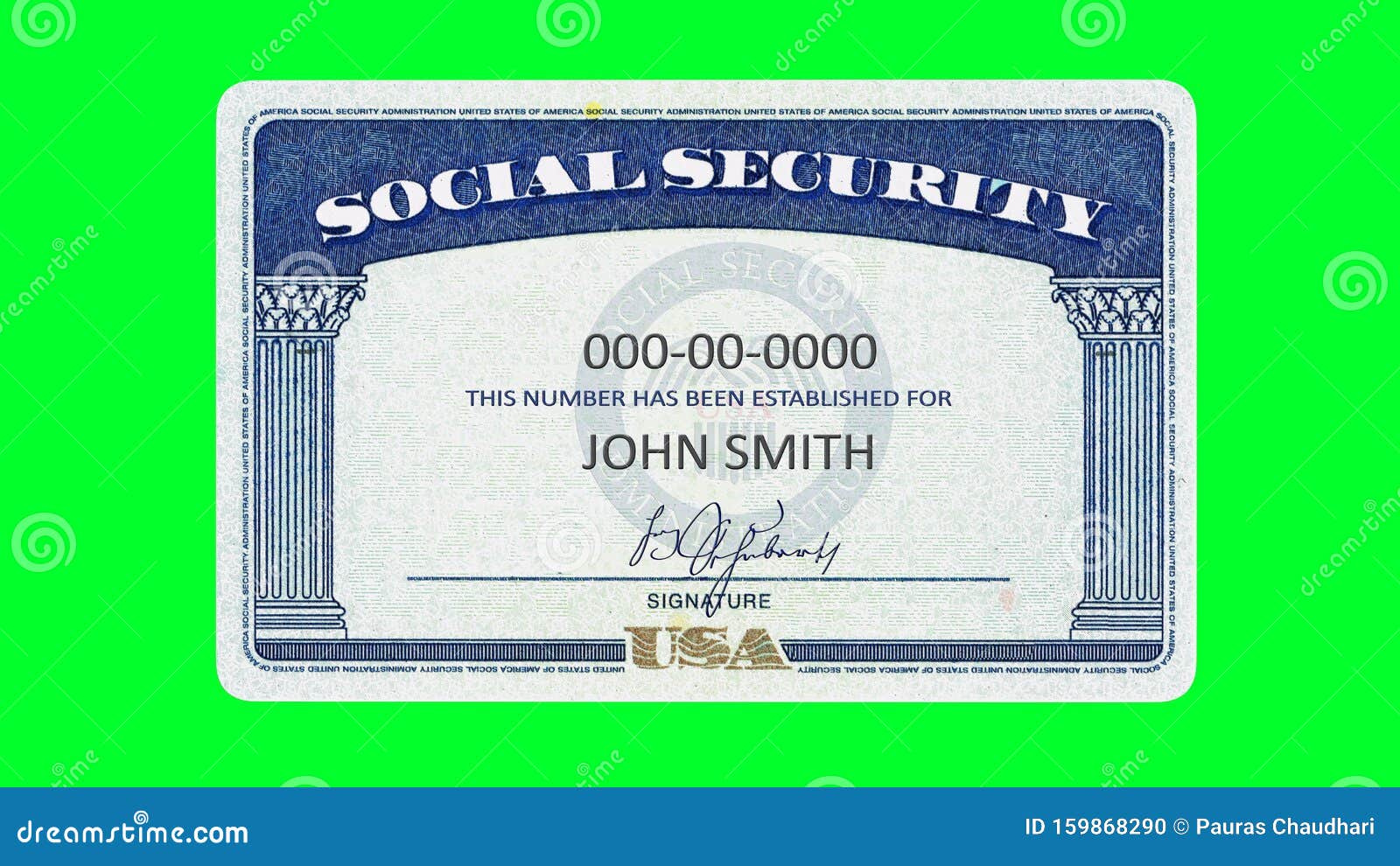 Social Security Card Template Photos - Free & Royalty-Free Stock Regarding Blank Social Security Card Template