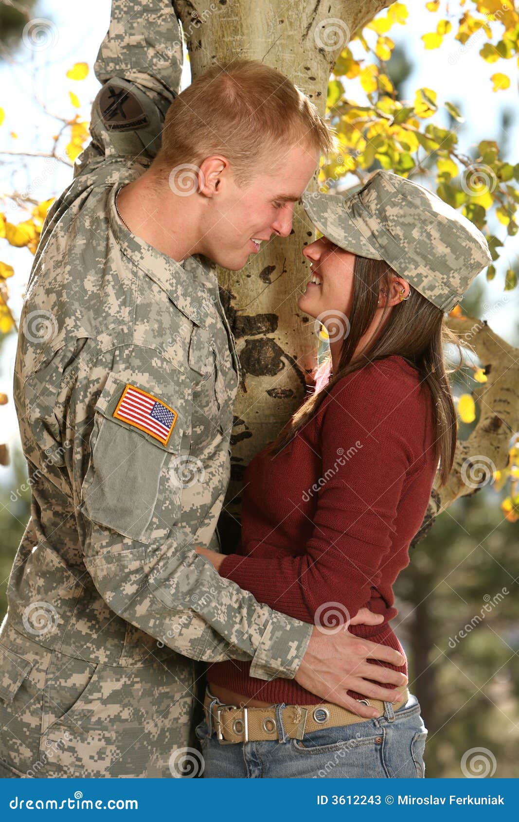 American Soldier stock image. Image of love, girl, husband - 3612243