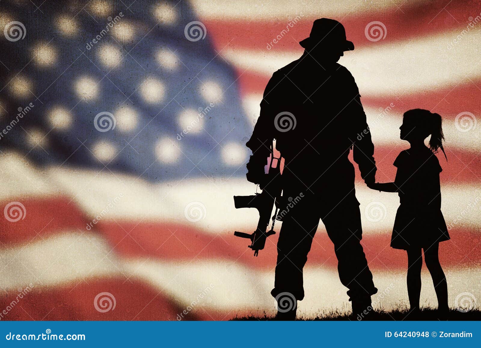 american soldier silhouette