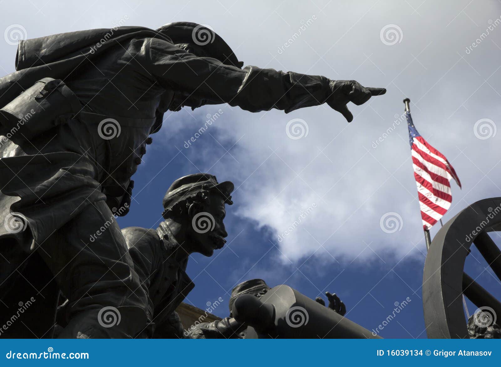 American soldiers statue stock photo. Image of flag, dead 16039134