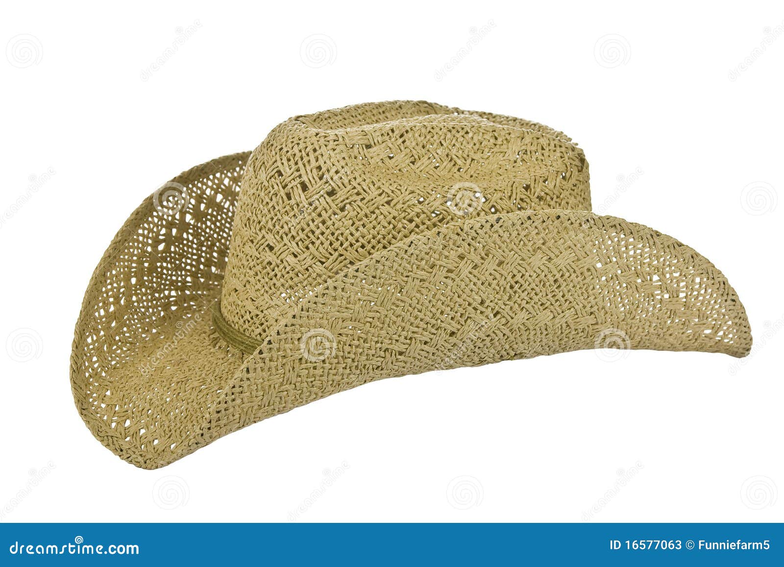 American Straw Worn Cowboy Hat Stock Photo 16576260