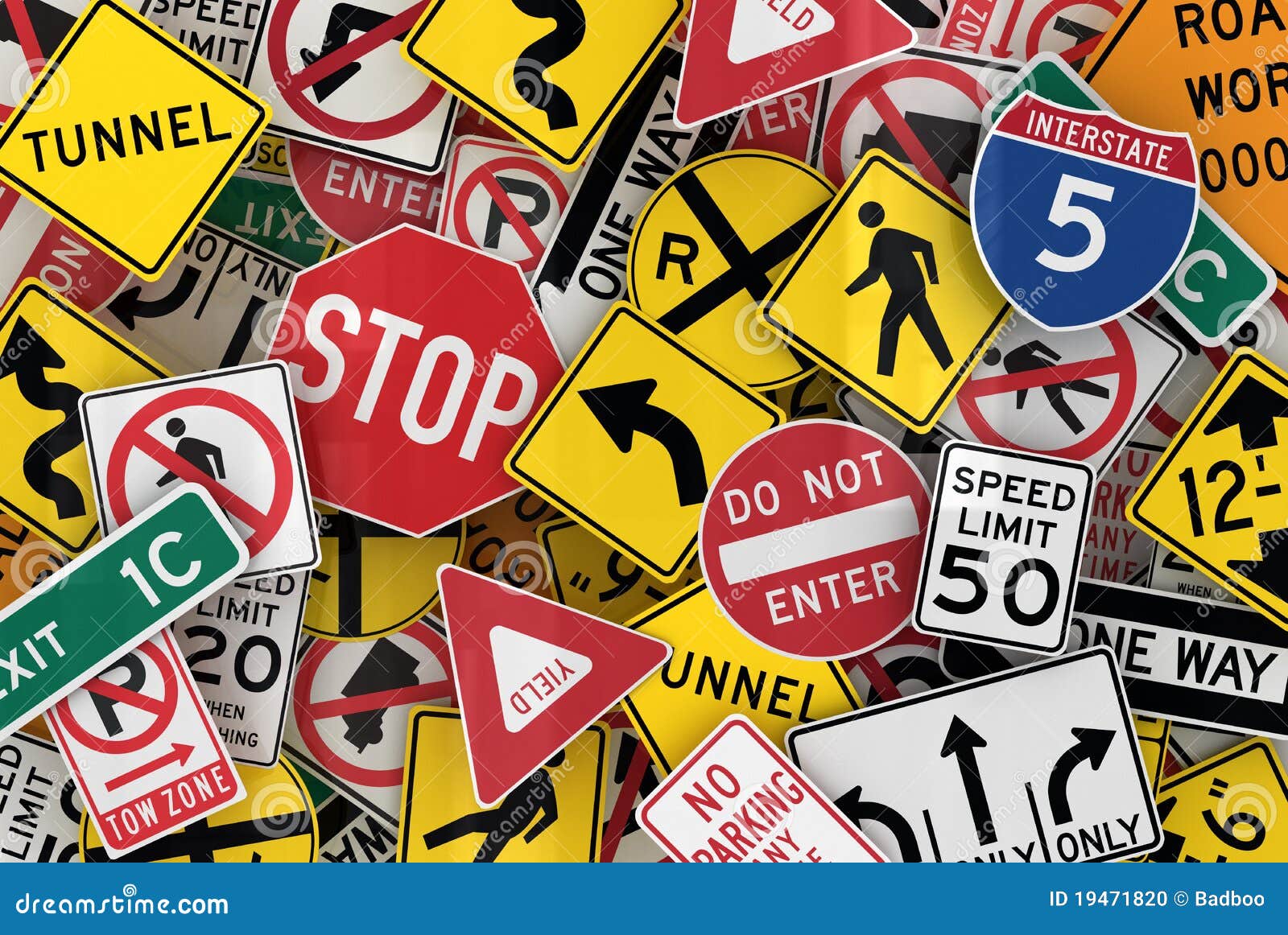 American Traffic Signs Stock Photo - Image: 19471820
