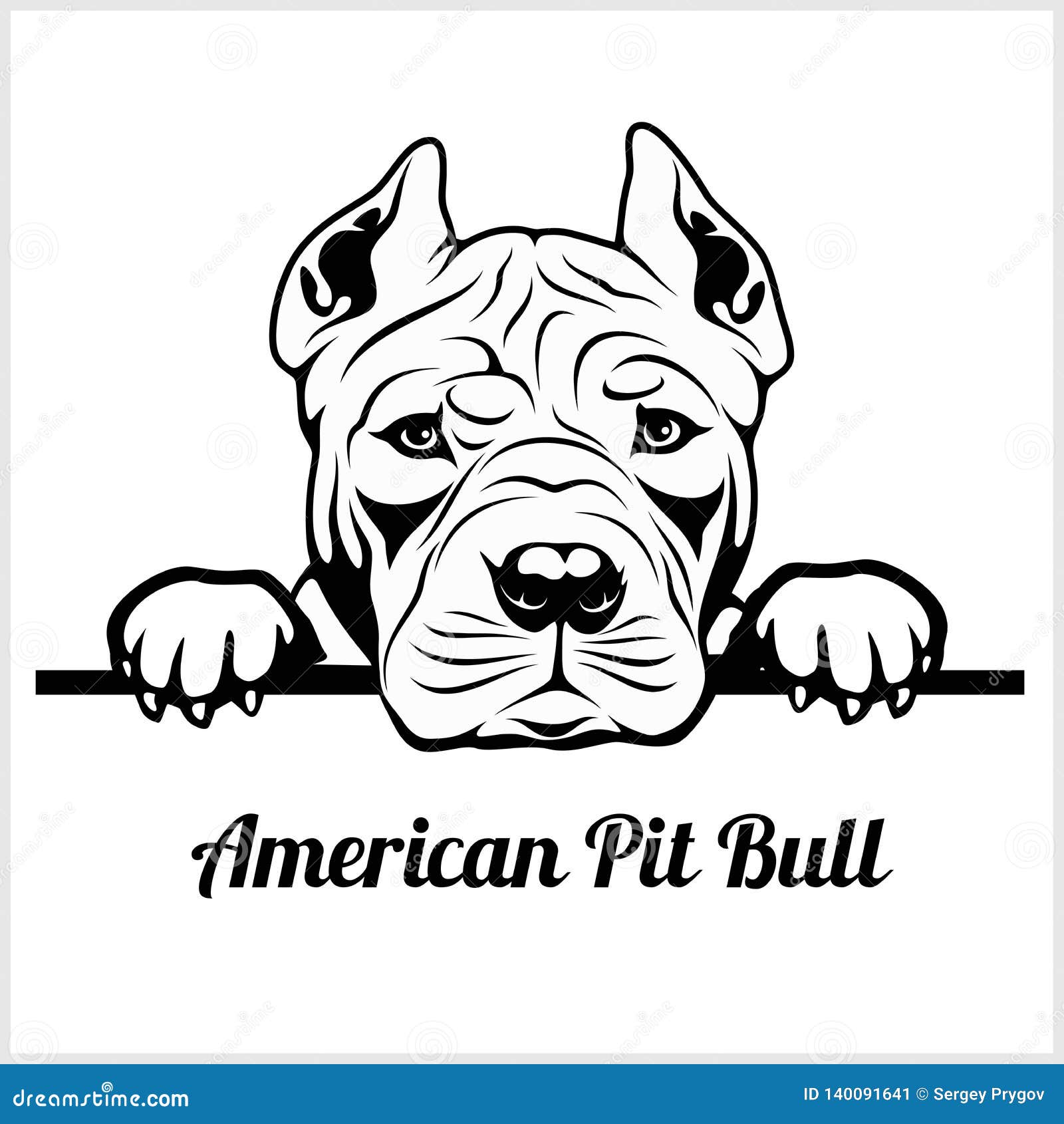 Americano Pit Bull - Mirando a Escondidas Perros - Cabeza De La Cara De La  Raza Aislada En Blanco Ilustración del Vector - Ilustración de pista,  sonrisa: 140091641