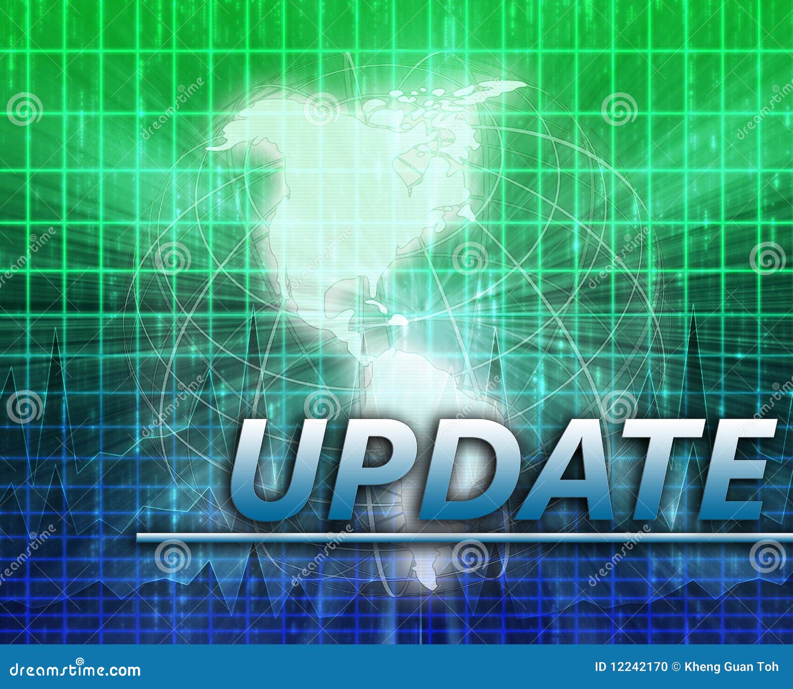 Americas News Splash Screen Stock Illustration Illustration of