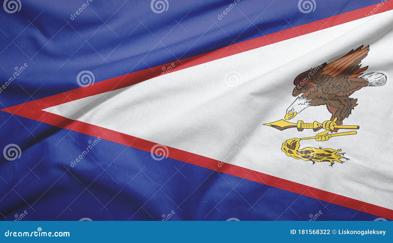 konkurrerende Nøgle leksikon Amerikaanse Samoa Vlag Met Textiel Stock Foto - Image of embleem,  verstoord: 181568322