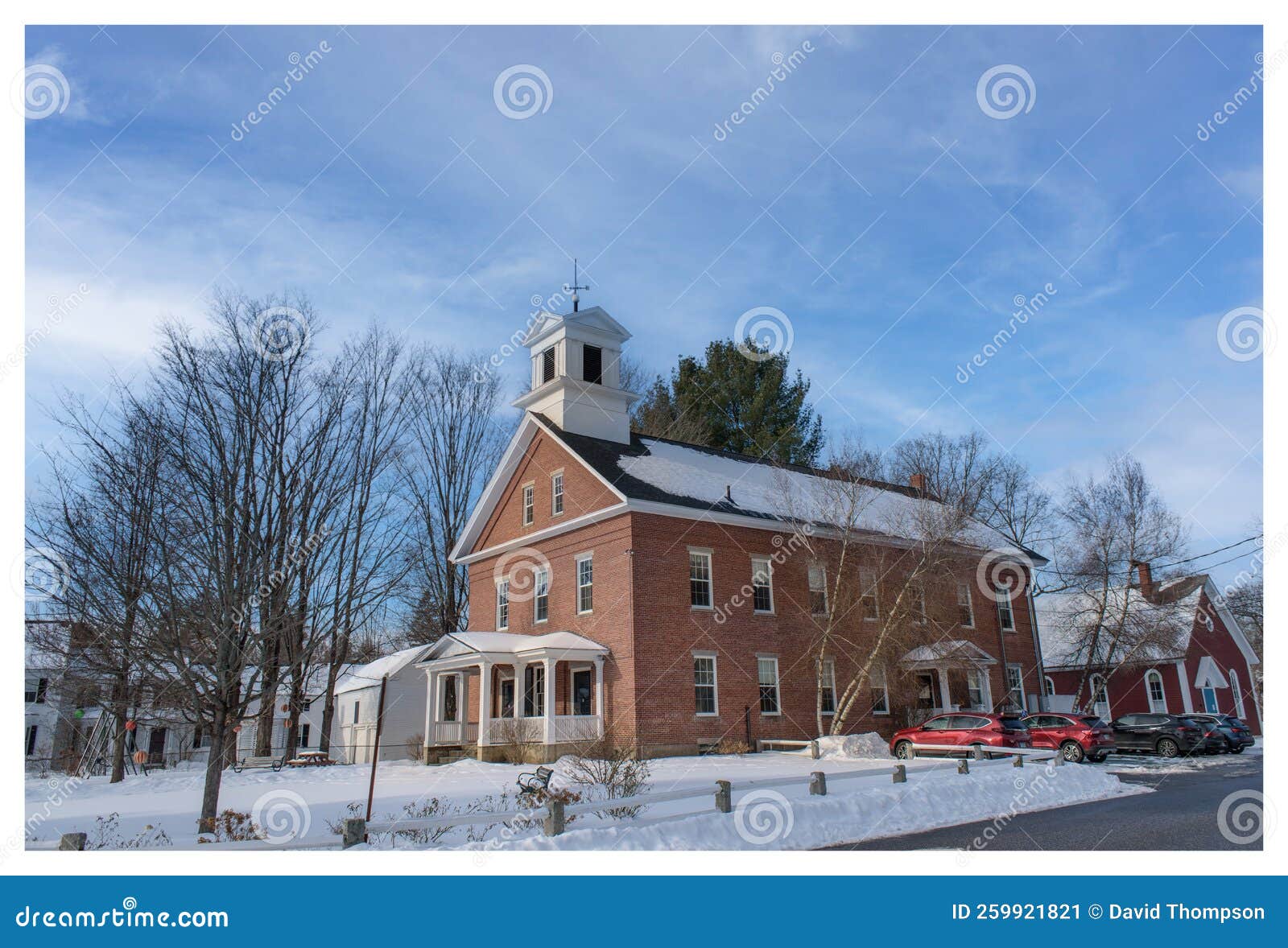 Amherst Town Clerk Building Mid Winter In New Hampshire Stock Image Amherst Town Clerk Building Mid Winter In New Hampshire Stock Image